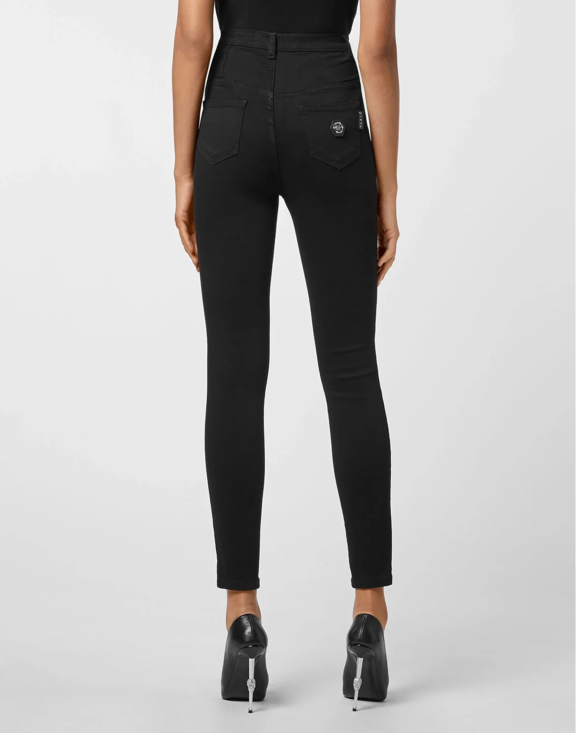 Denim Super High Waist Jegging, цвет: Черный