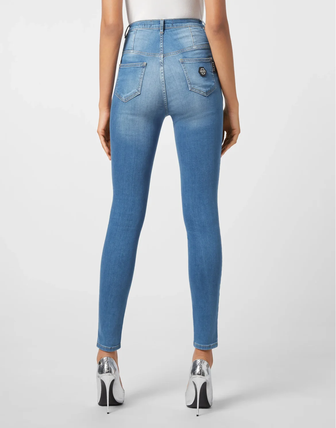 Denim Super High Waist Jegging, цвет: Синий