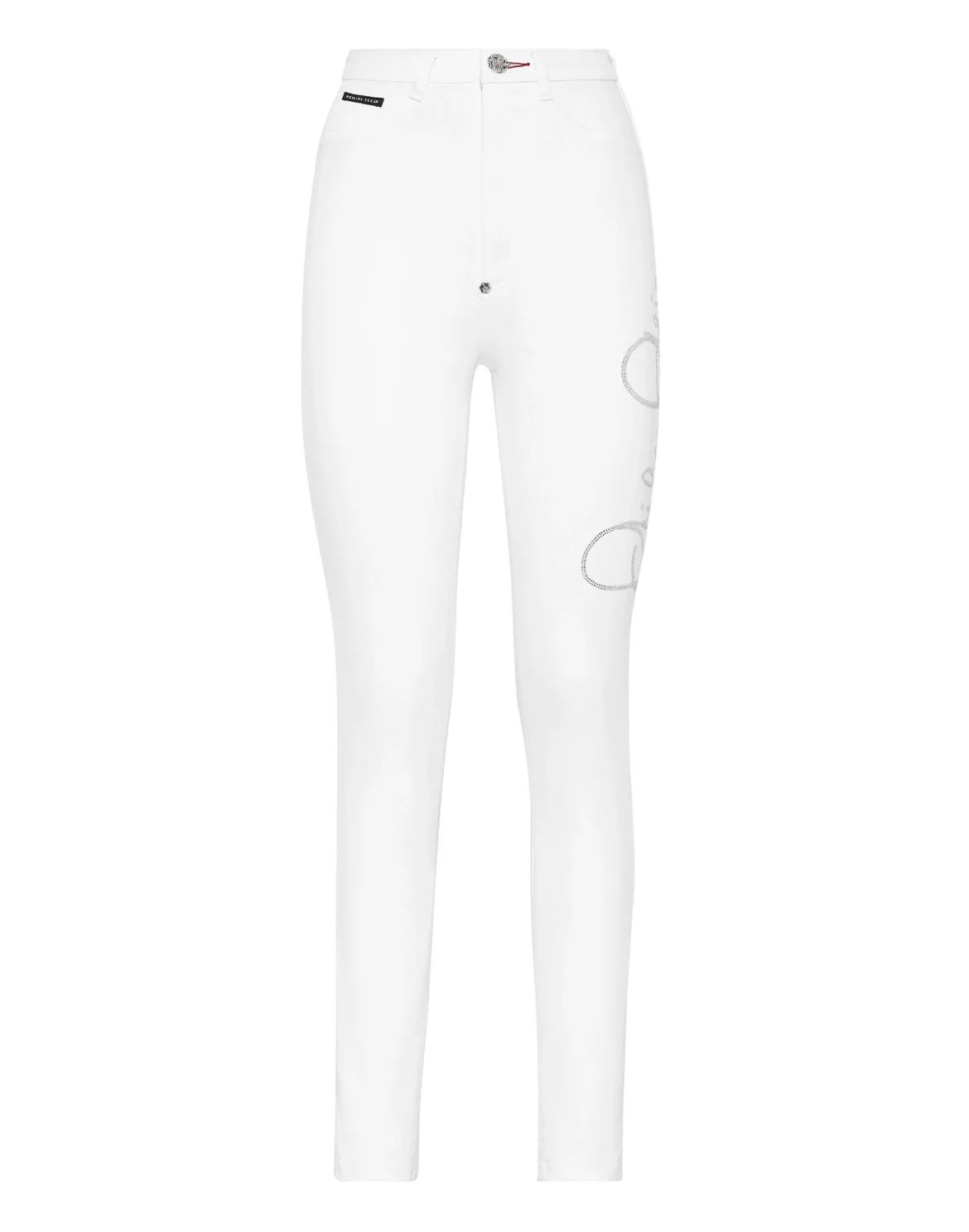 Denim Super High Waist Jegging, цвет: Белый