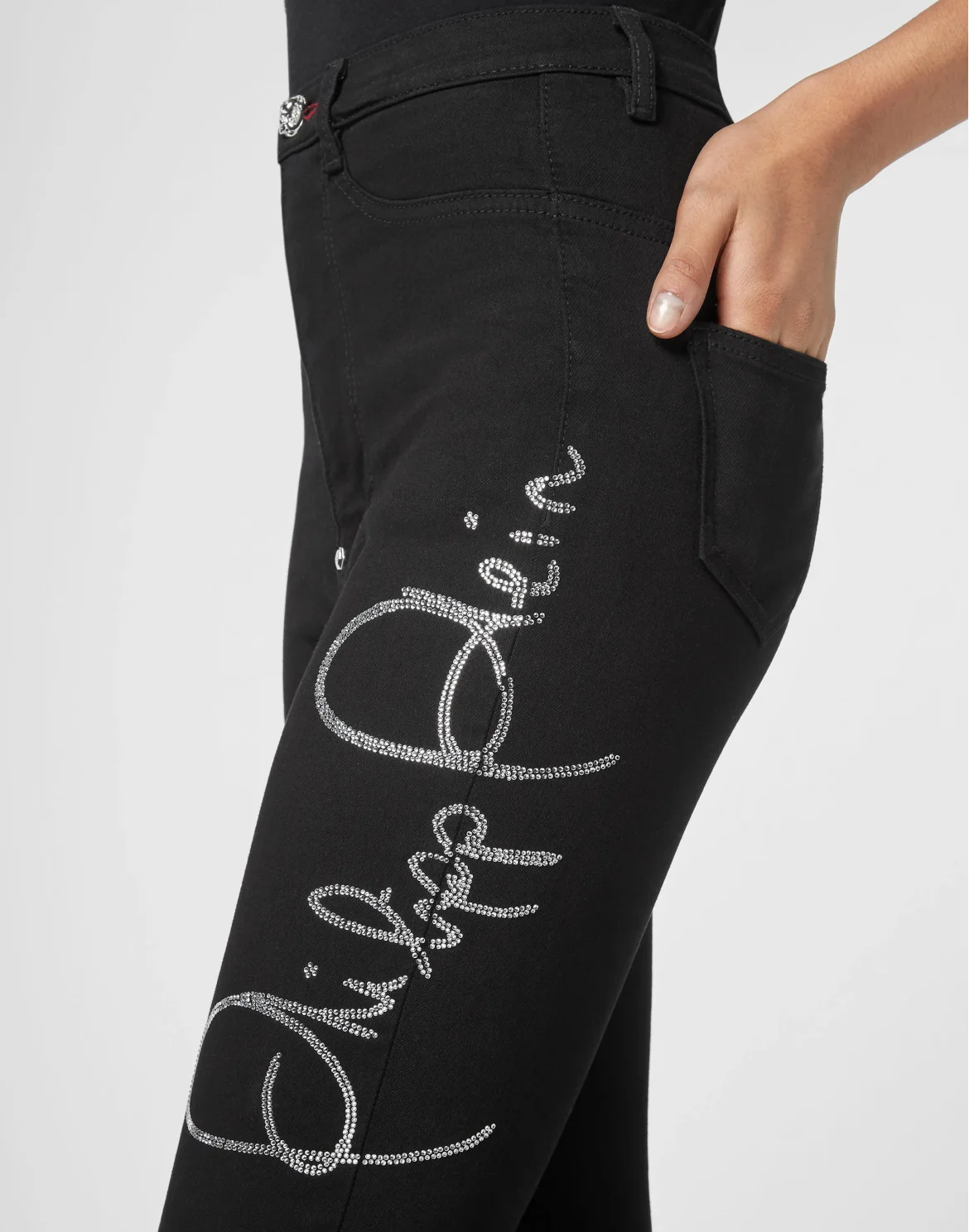 Denim Super High Waist Jegging, цвет: Черный