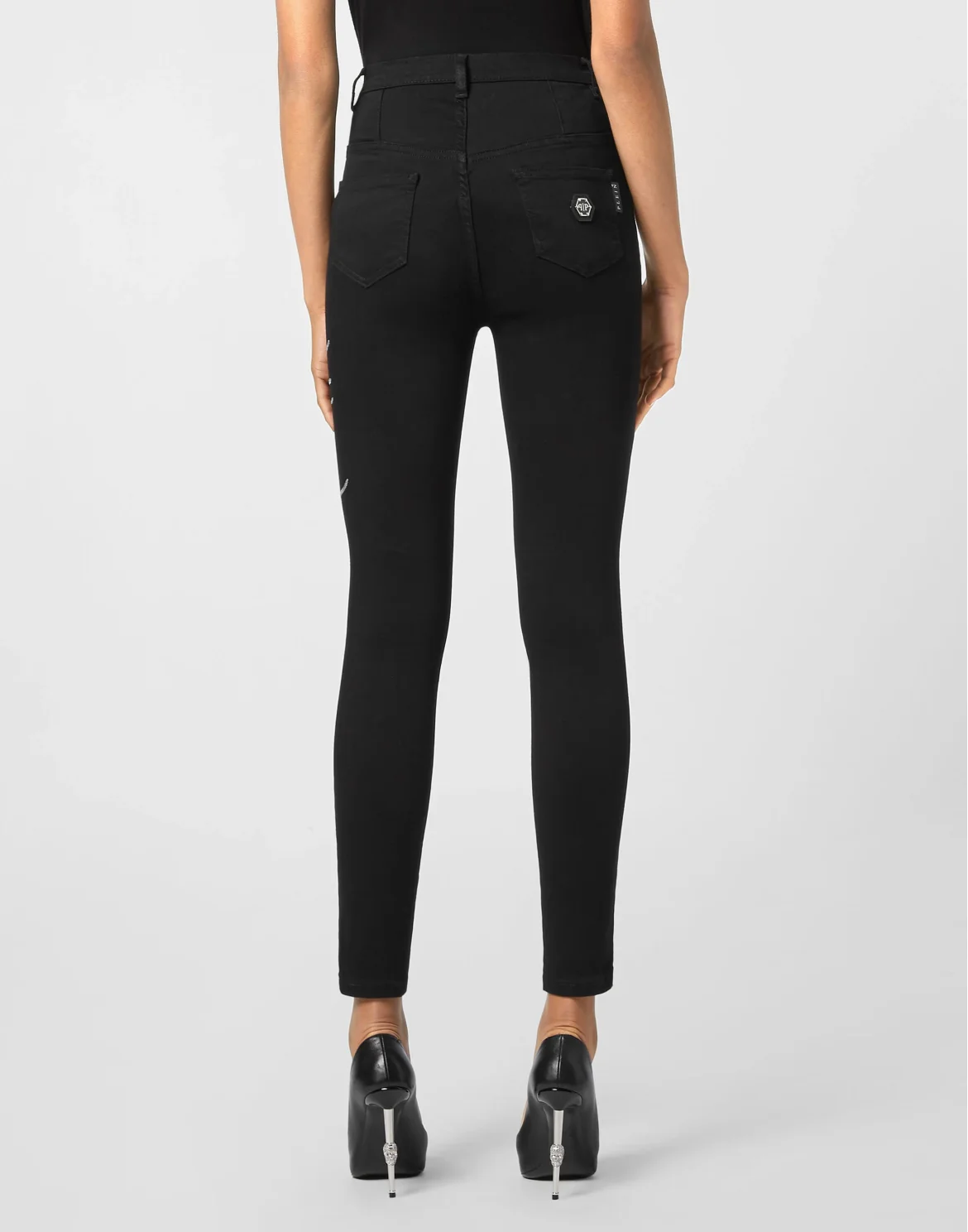 Denim Super High Waist Jegging, цвет: Черный