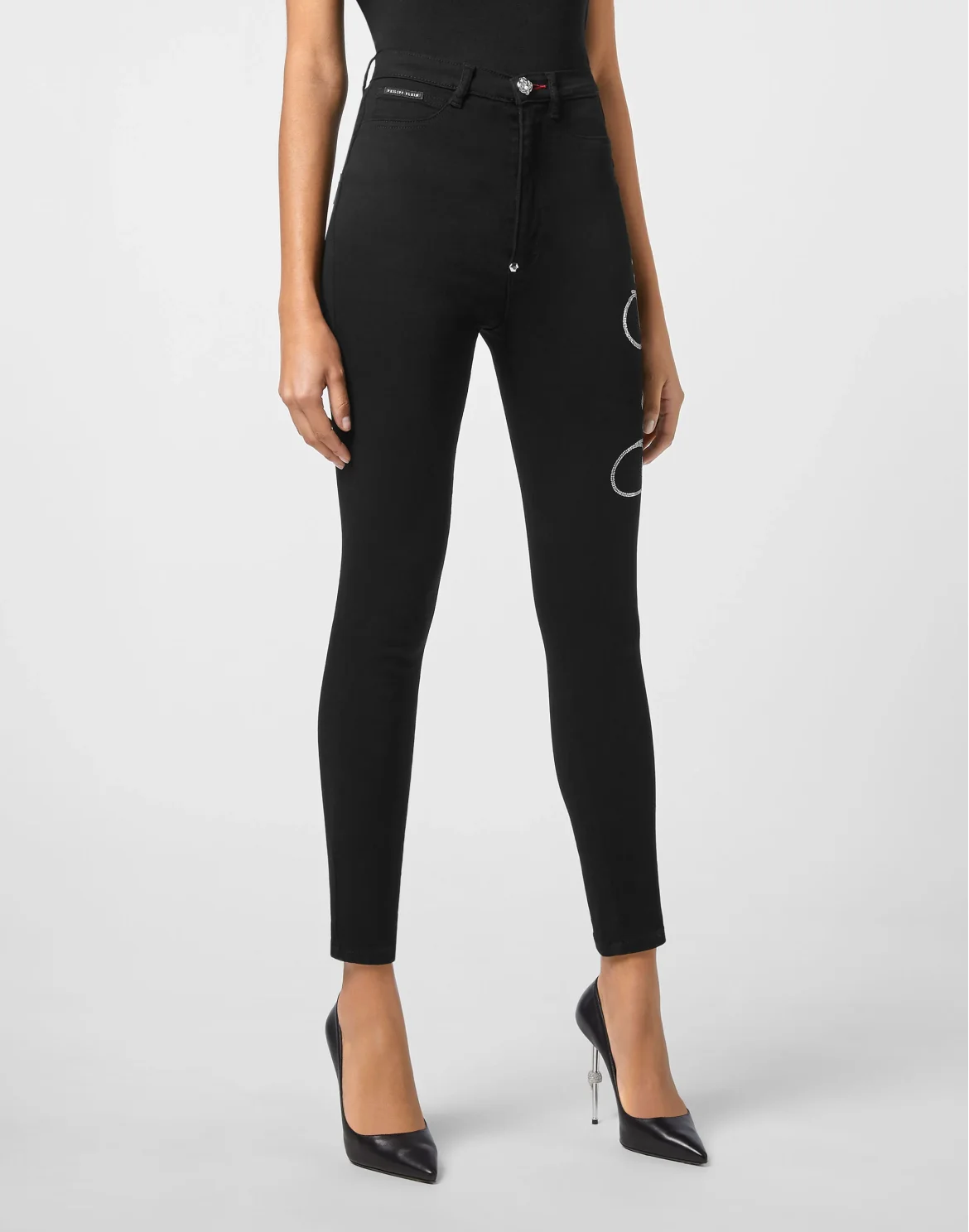 Denim Super High Waist Jegging, цвет: Черный
