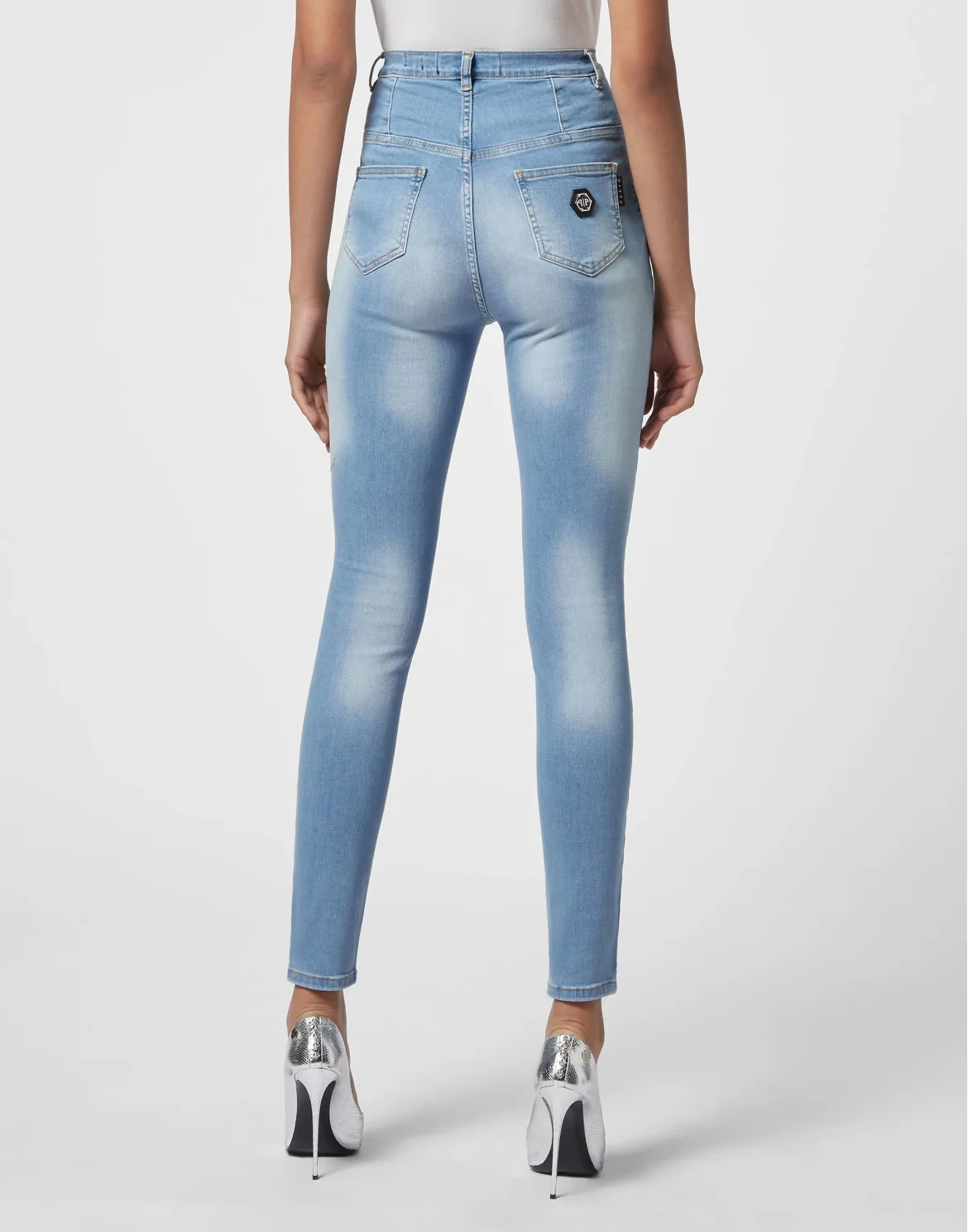 Denim Super High Waist Jegging, цвет: Черный