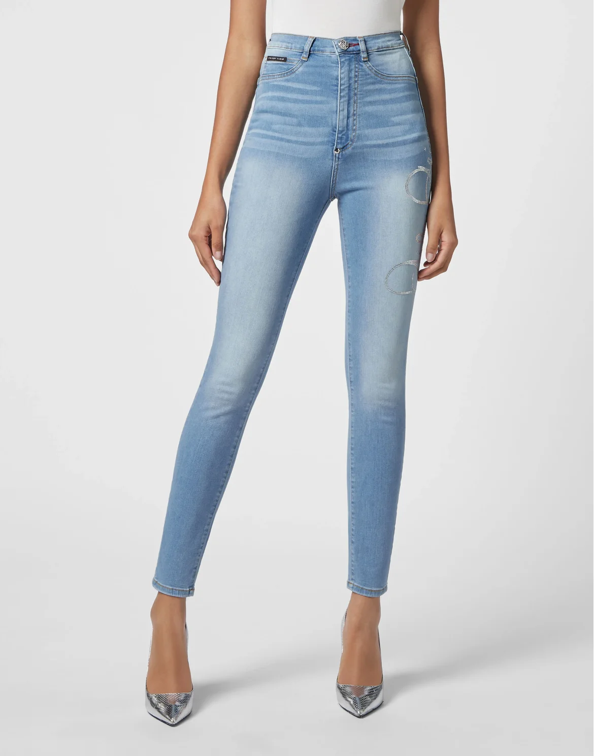 Denim Super High Waist Jegging, цвет: Черный