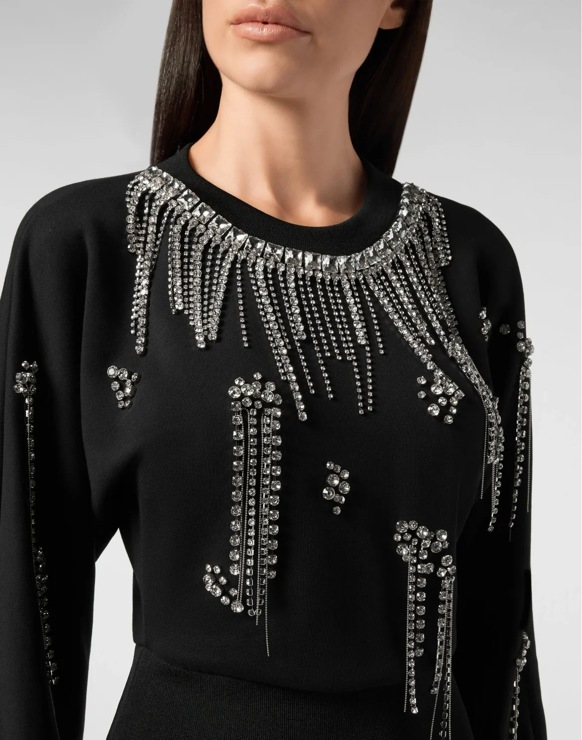 Jogging Dress Crystal Fringe, цвет: Черный