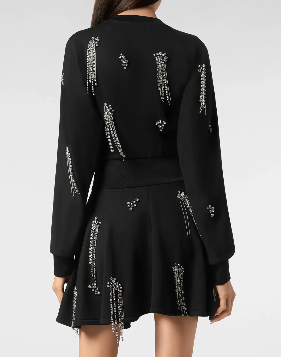 Jogging Dress Crystal Fringe, цвет: Черный
