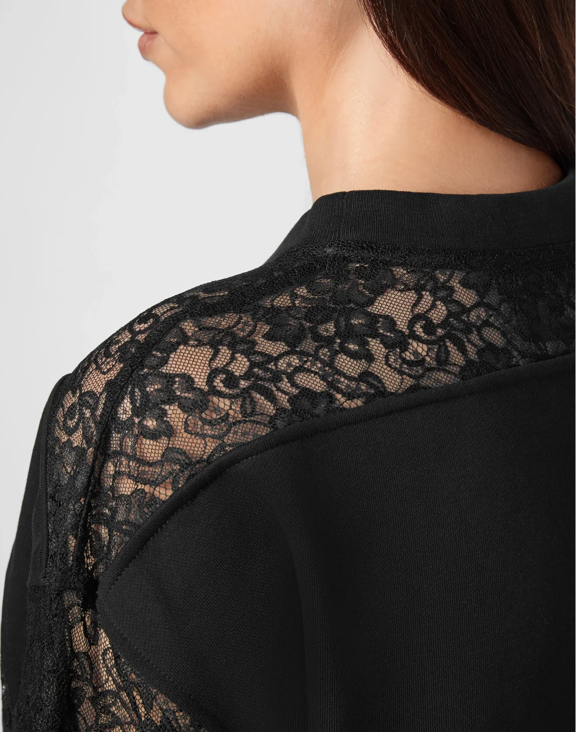 Sweatshirt LS Lace, цвет: Черный