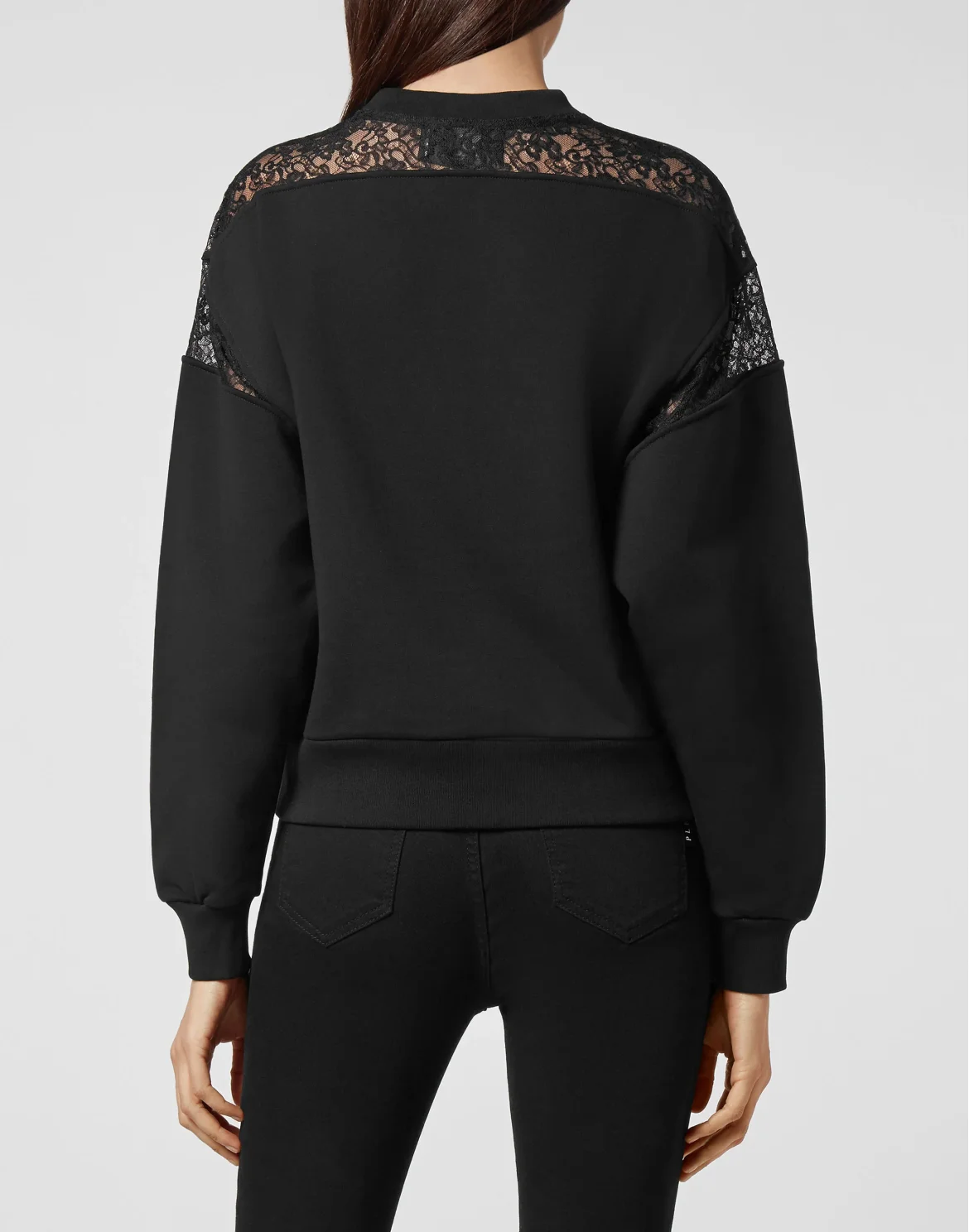 Sweatshirt LS Lace, цвет: Черный