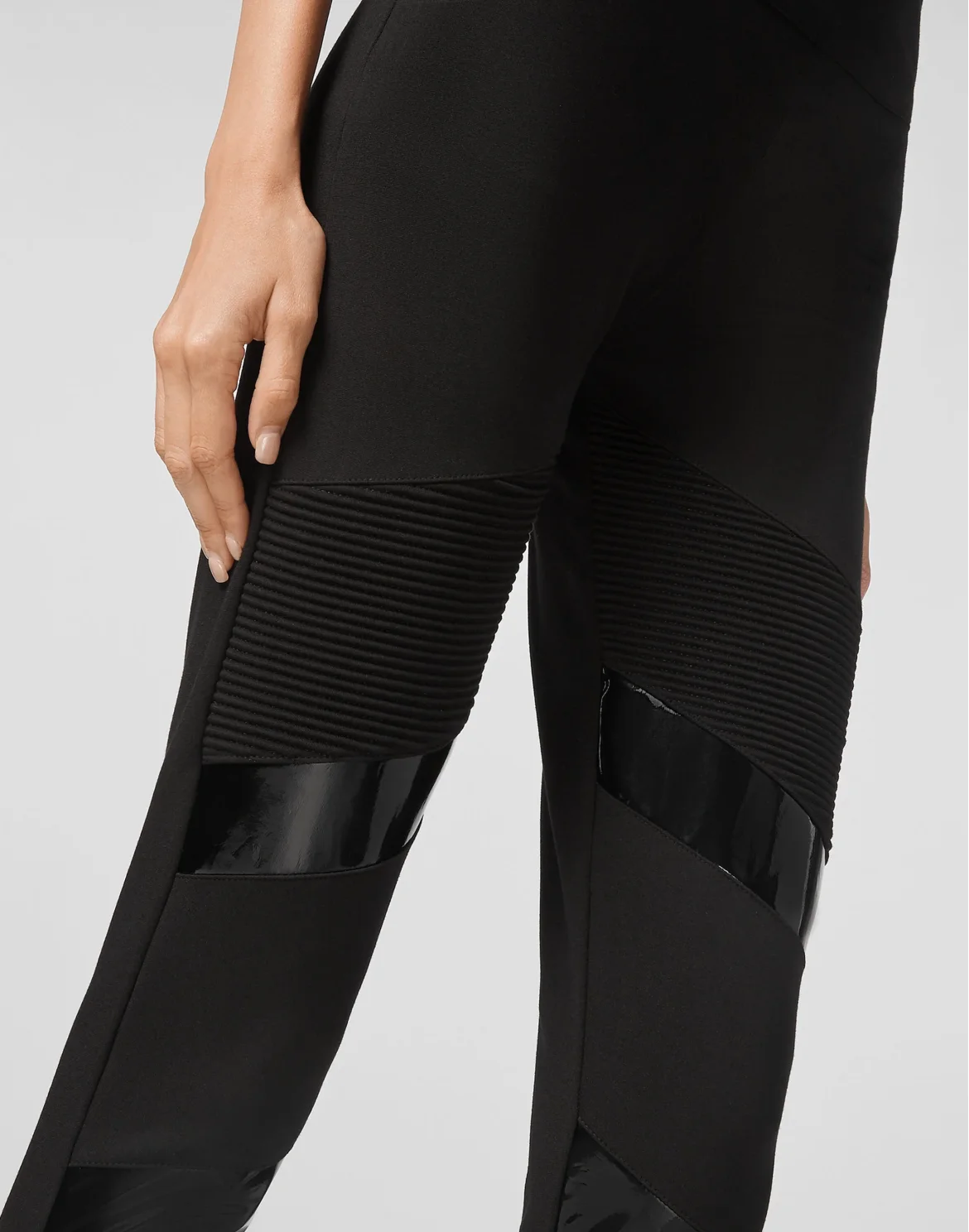 Jogging Biker Leggings Iconic Plein, цвет: Черный