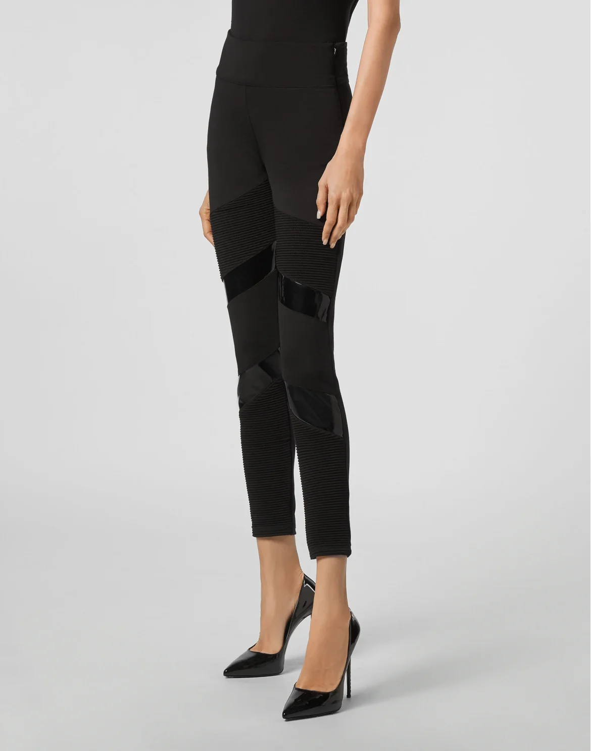Jogging Biker Leggings Iconic Plein, цвет: Черный