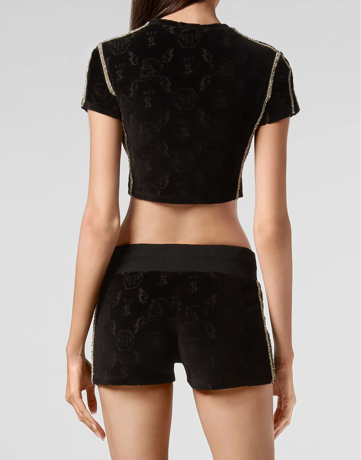 Jogging Shorts Monogram, цвет: Черный