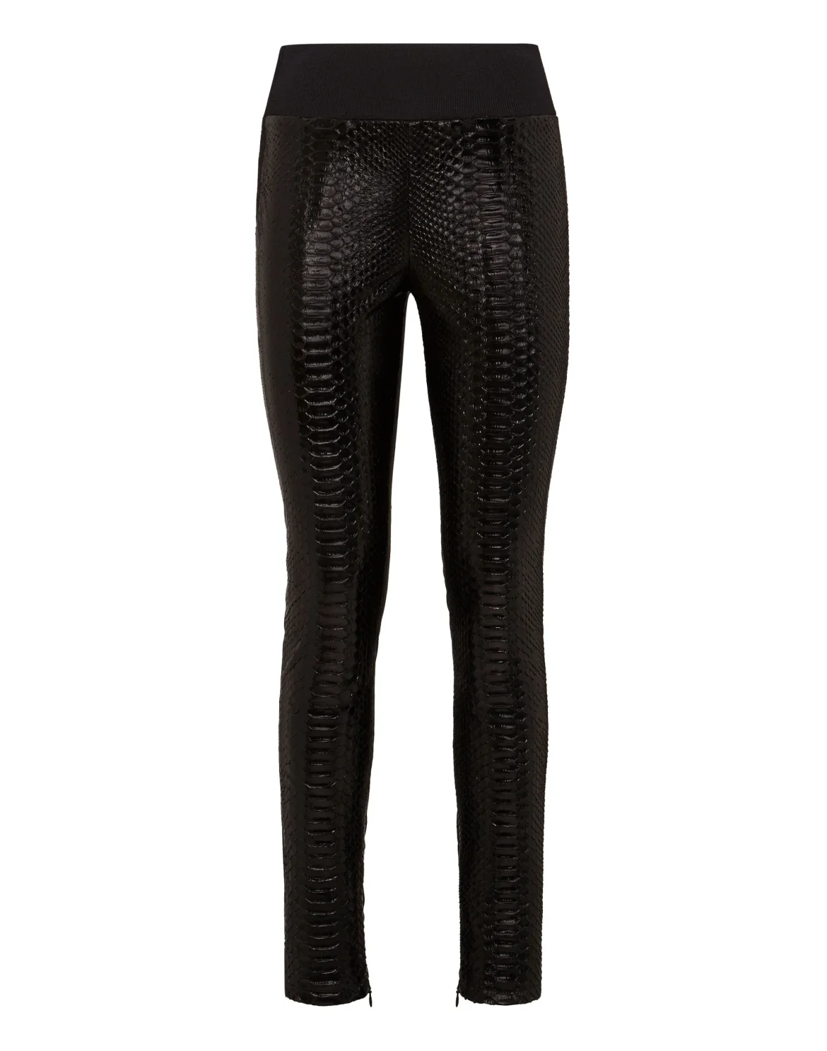 Leather Leggings Crystal, цвет: Черный