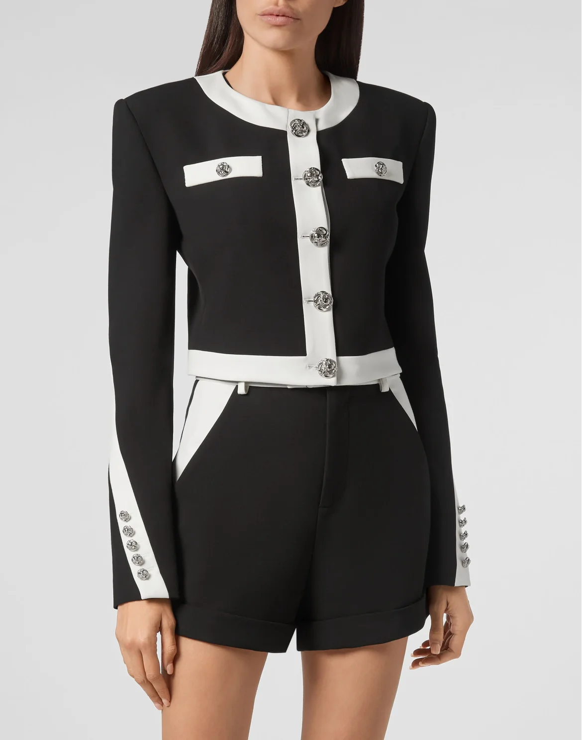 Cady Black and White Jacket, цвет: Черный