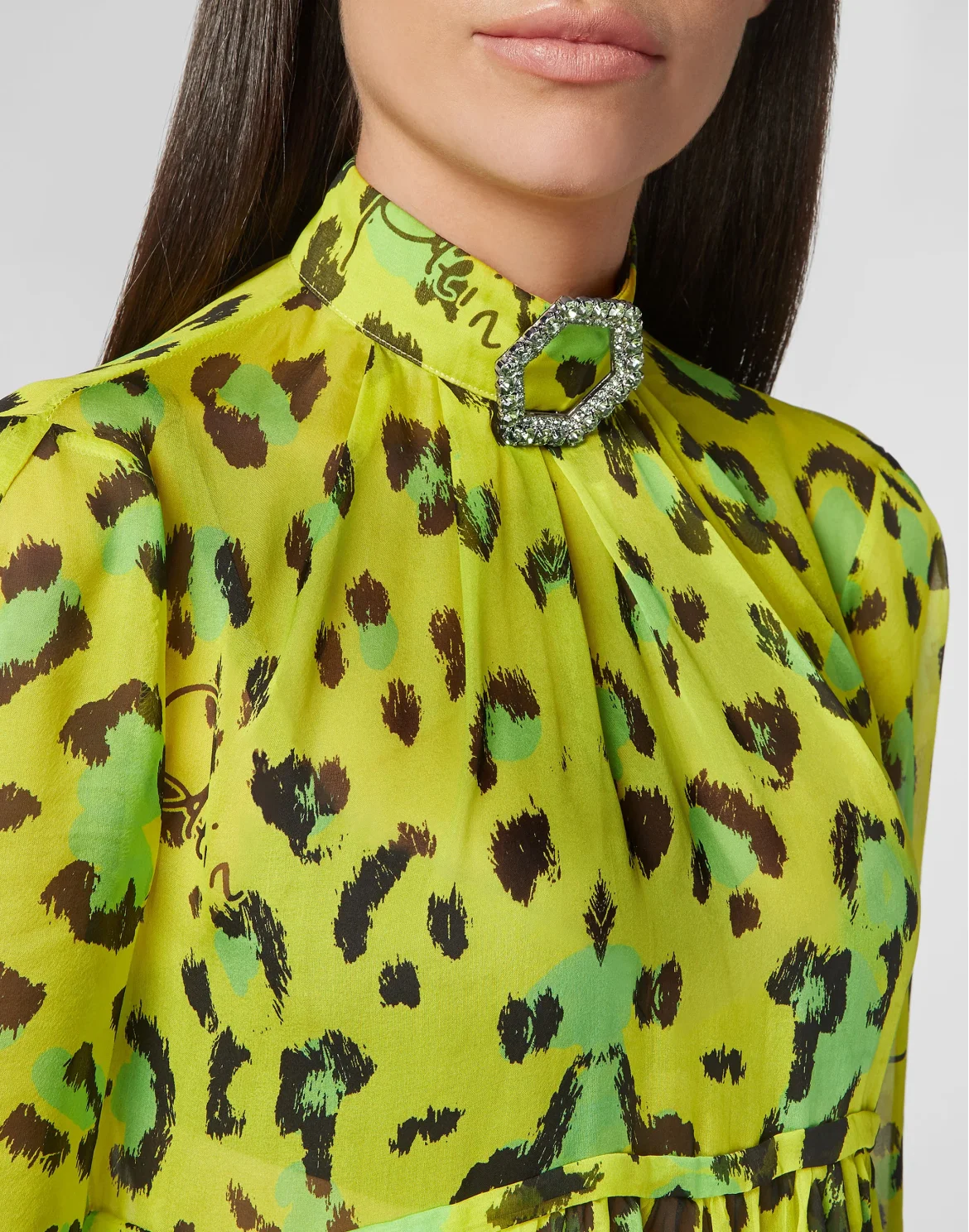 Short Dress Leopard, цвет: Зеленый