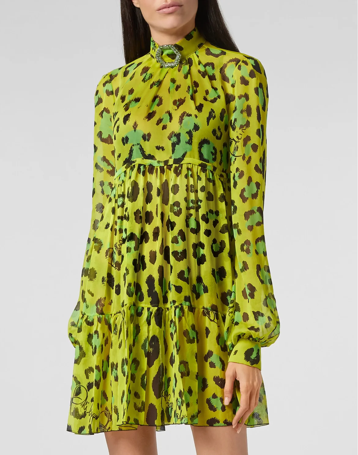 Short Dress Leopard, цвет: Зеленый