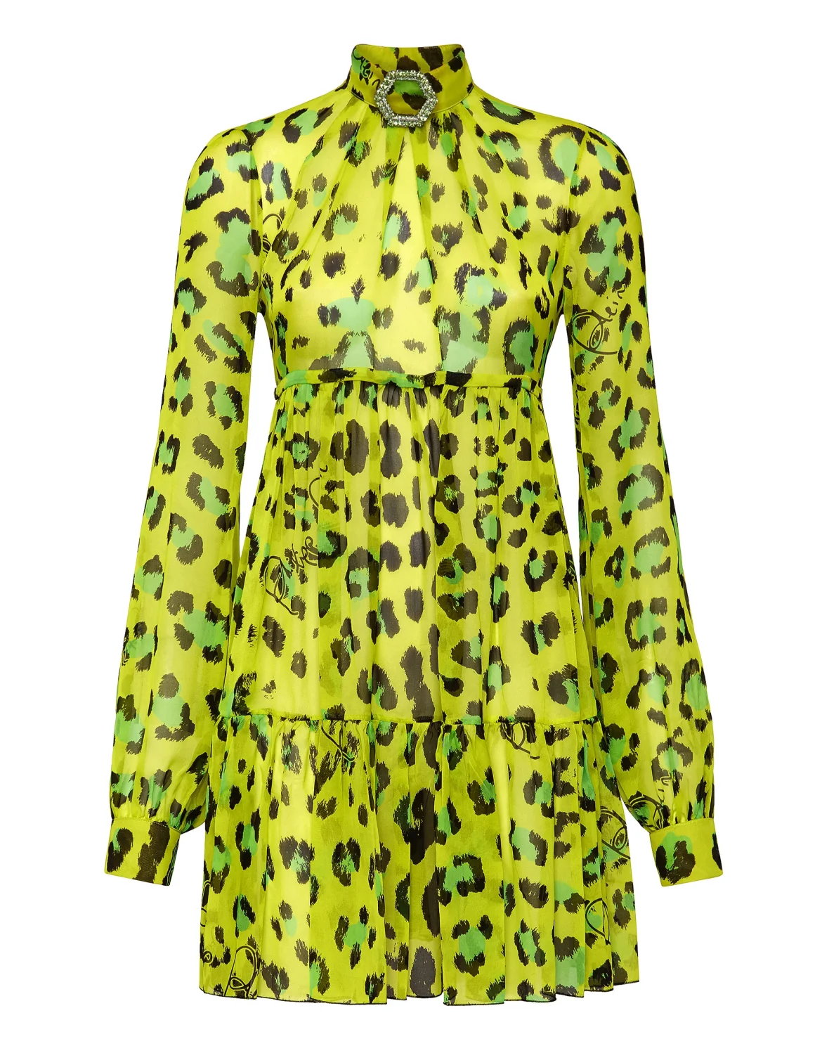 Short Dress Leopard, цвет: Зеленый