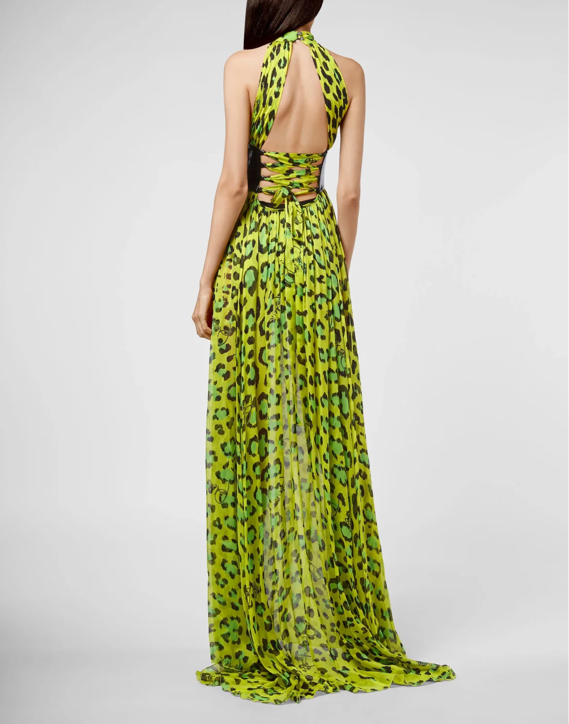 Long Dress Leopard, цвет: Зеленый