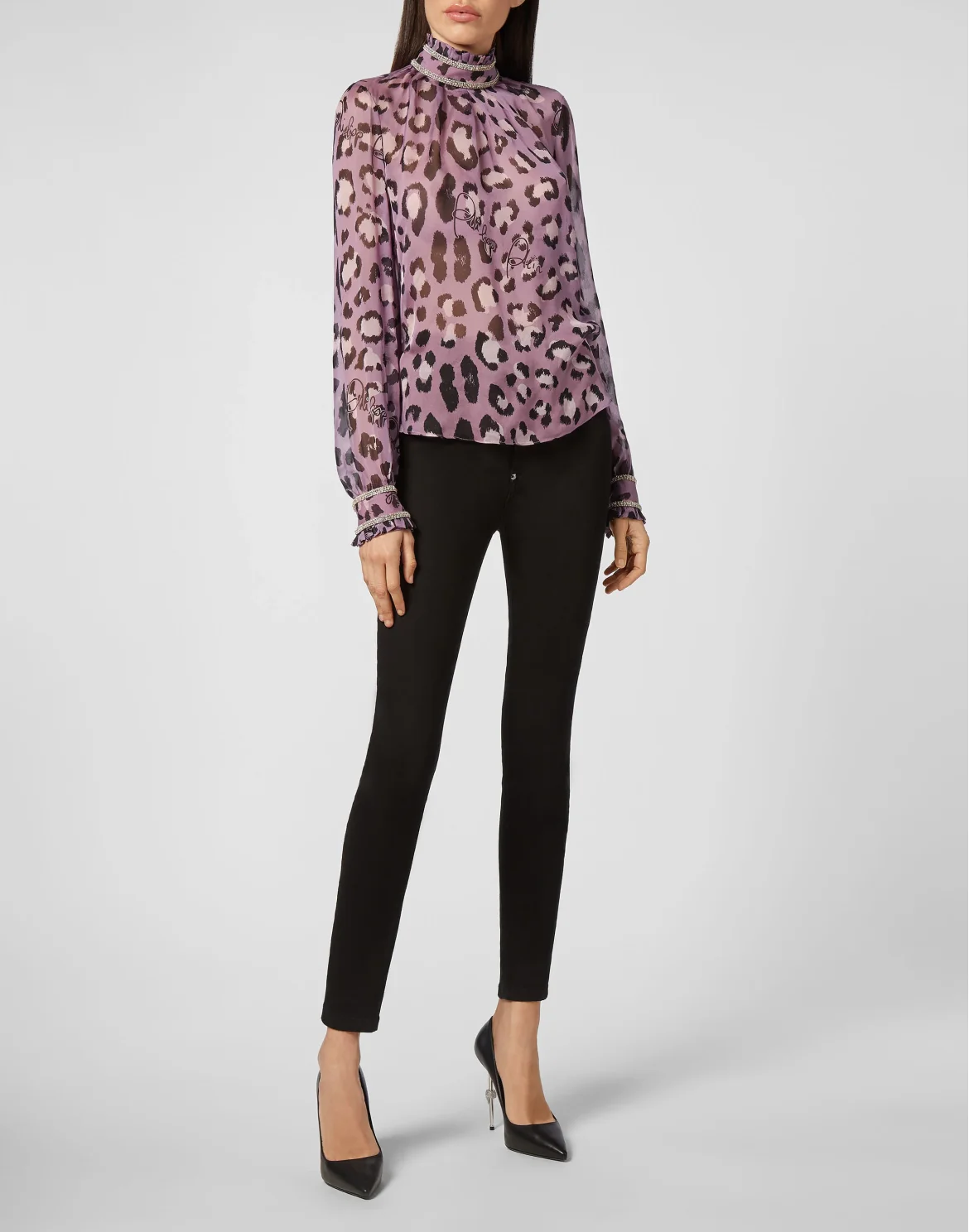Blusa Leopard, цвет: Фиолетовый