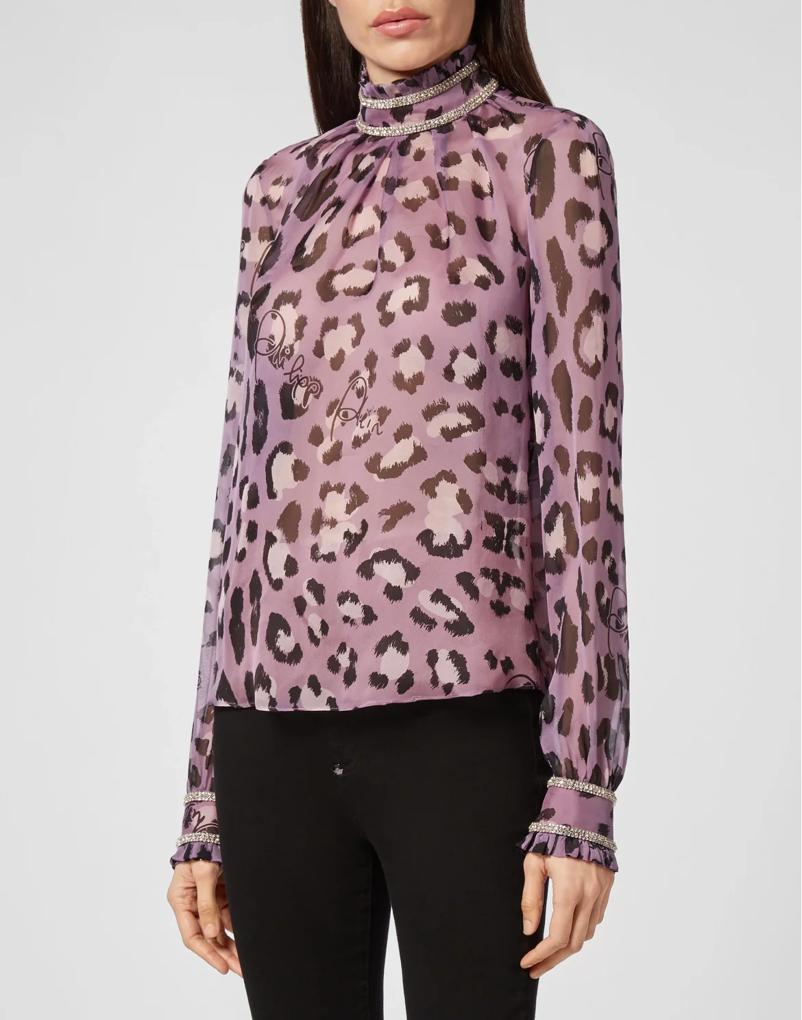 Blusa Leopard, цвет: Фиолетовый