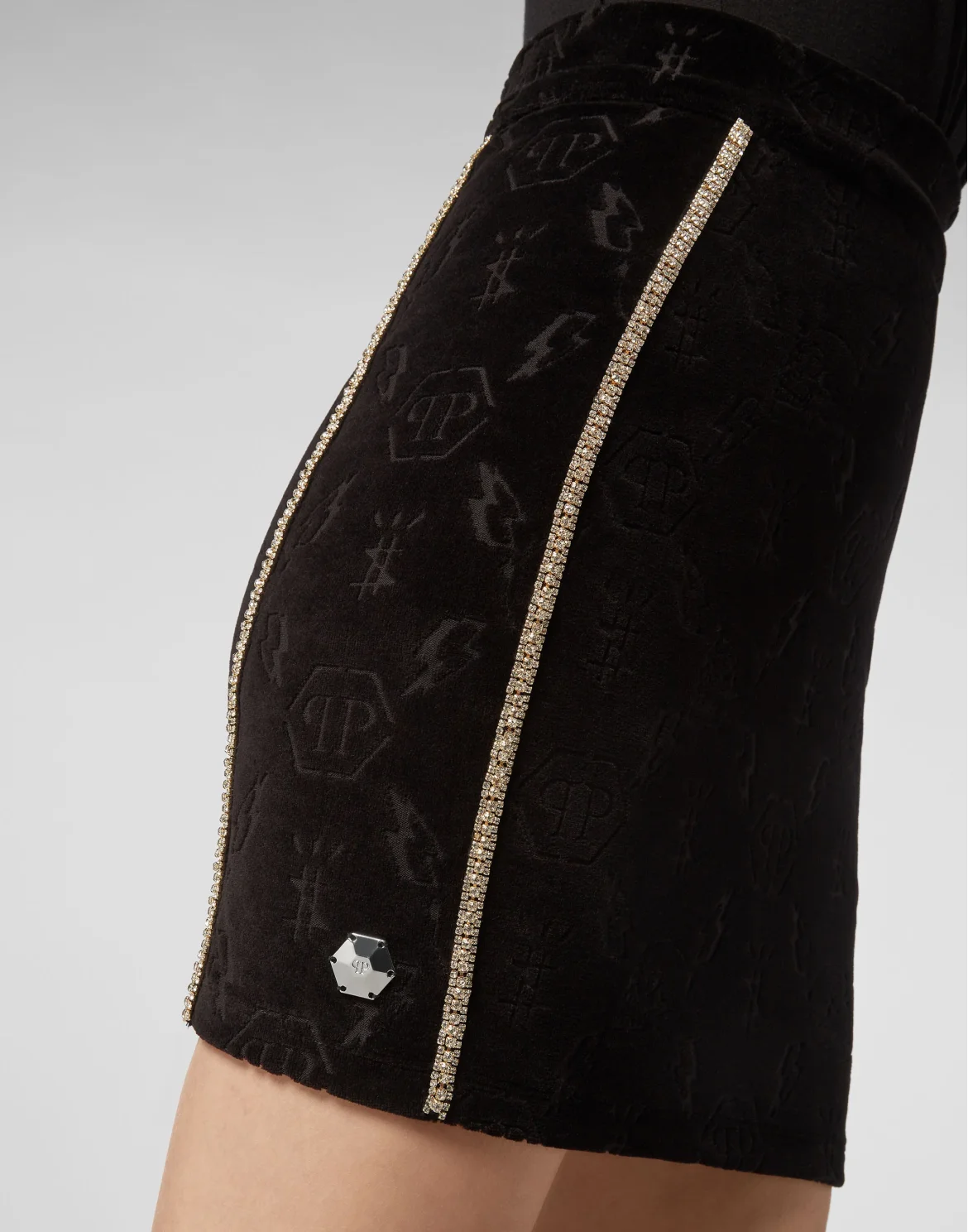 Short Skirt Monogram, цвет: Черный