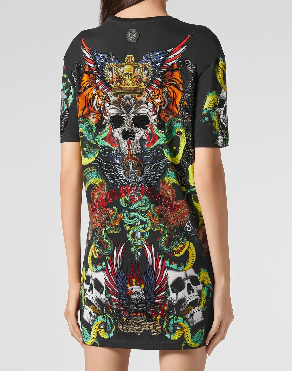 T-shirt Dress Tattoo, цвет: Черный