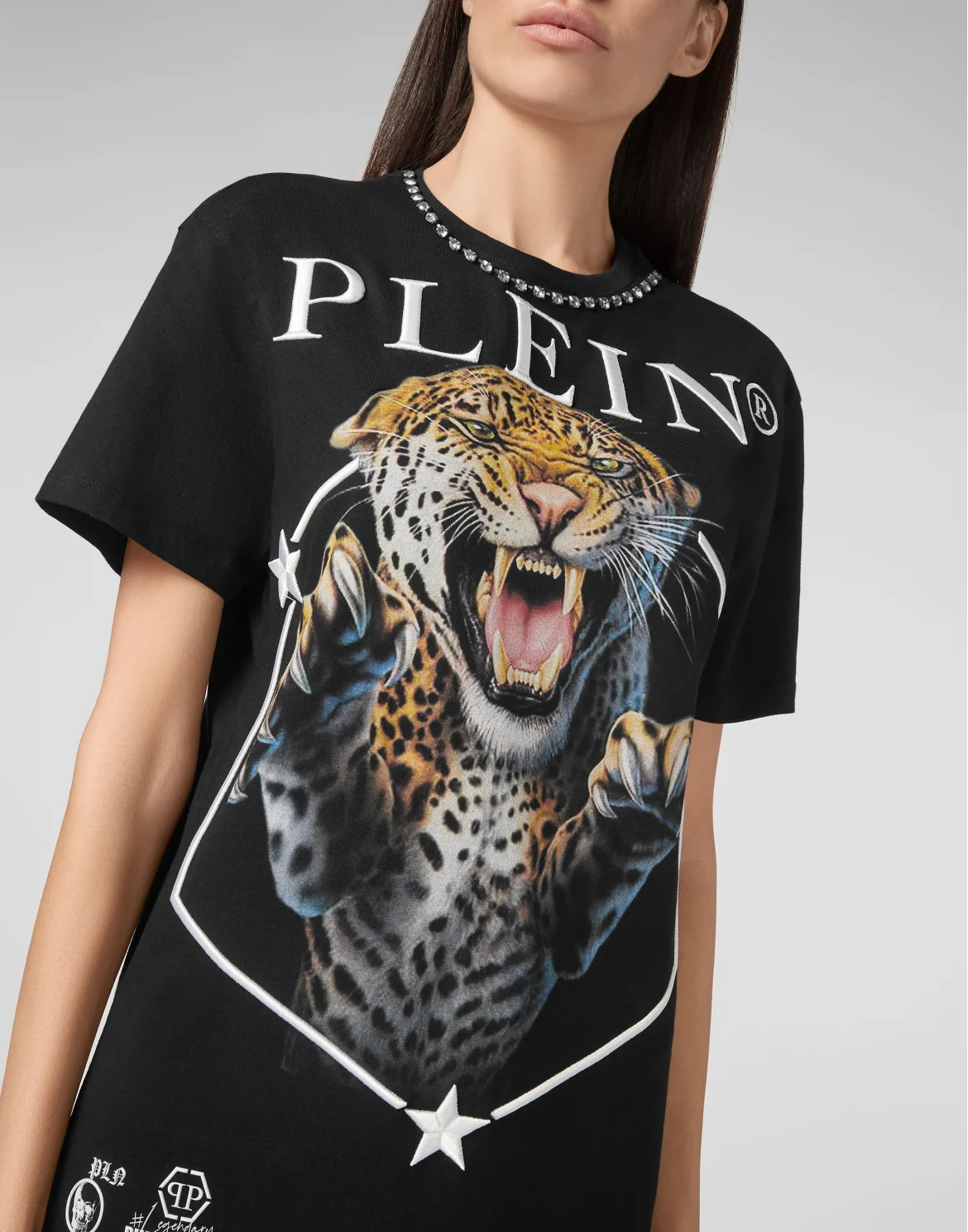 T-shirt Round Neck SS Tiger, цвет: Черный