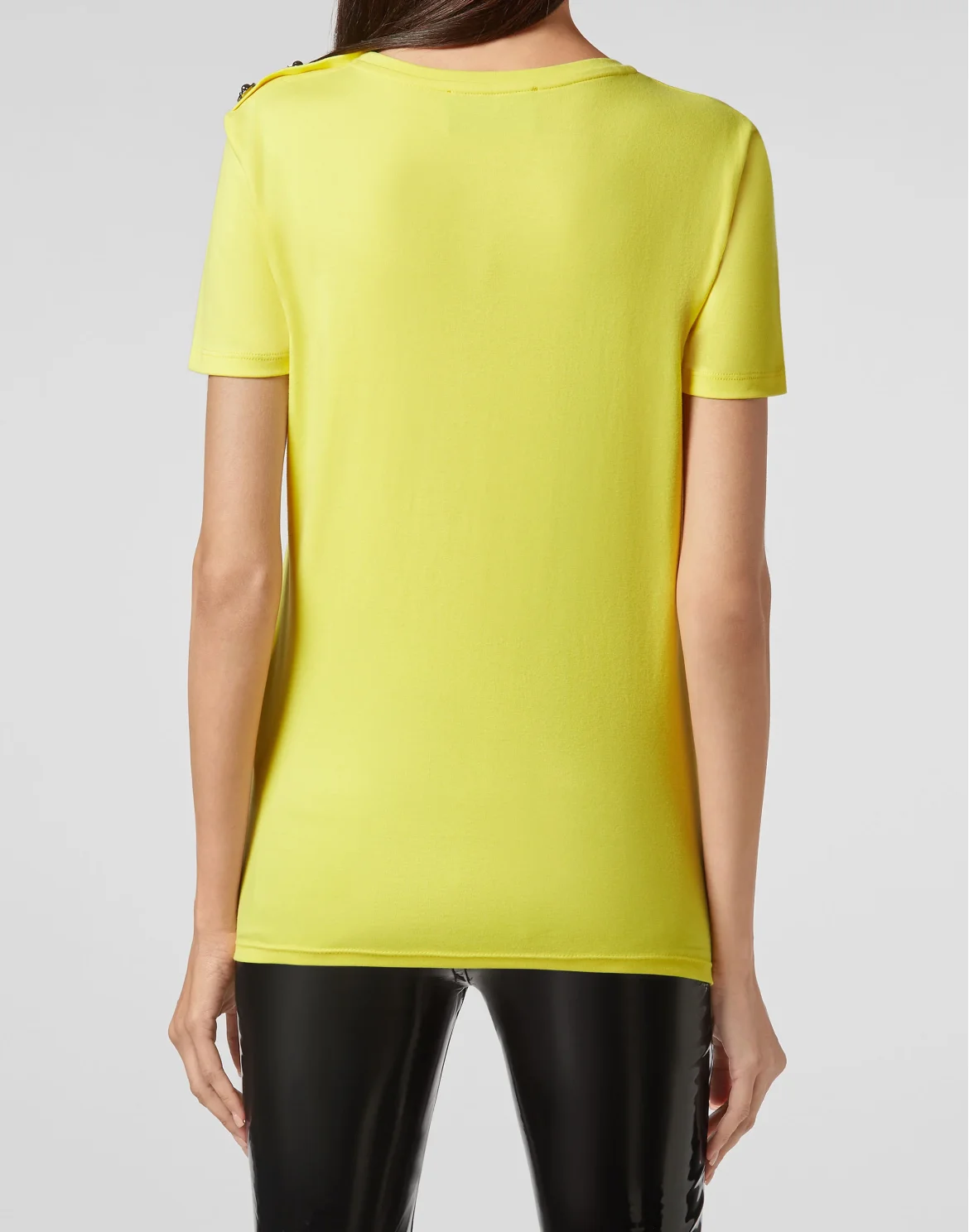 T-shirt Round Neck SS Iconic Plein, цвет: Желтый