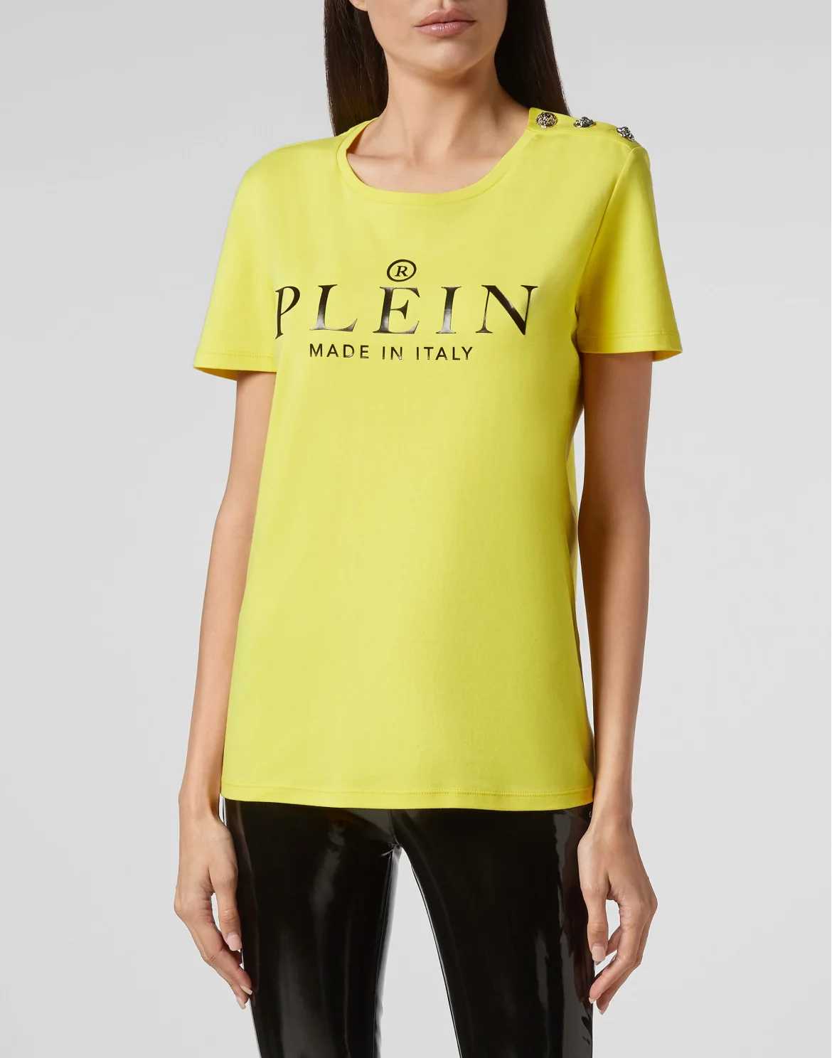 T-shirt Round Neck SS Iconic Plein, цвет: Желтый
