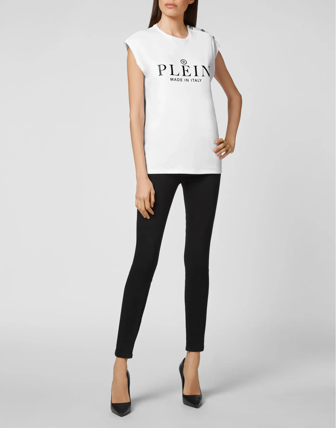 T-shirt Round Neck SS Iconic Plein, цвет: Белый