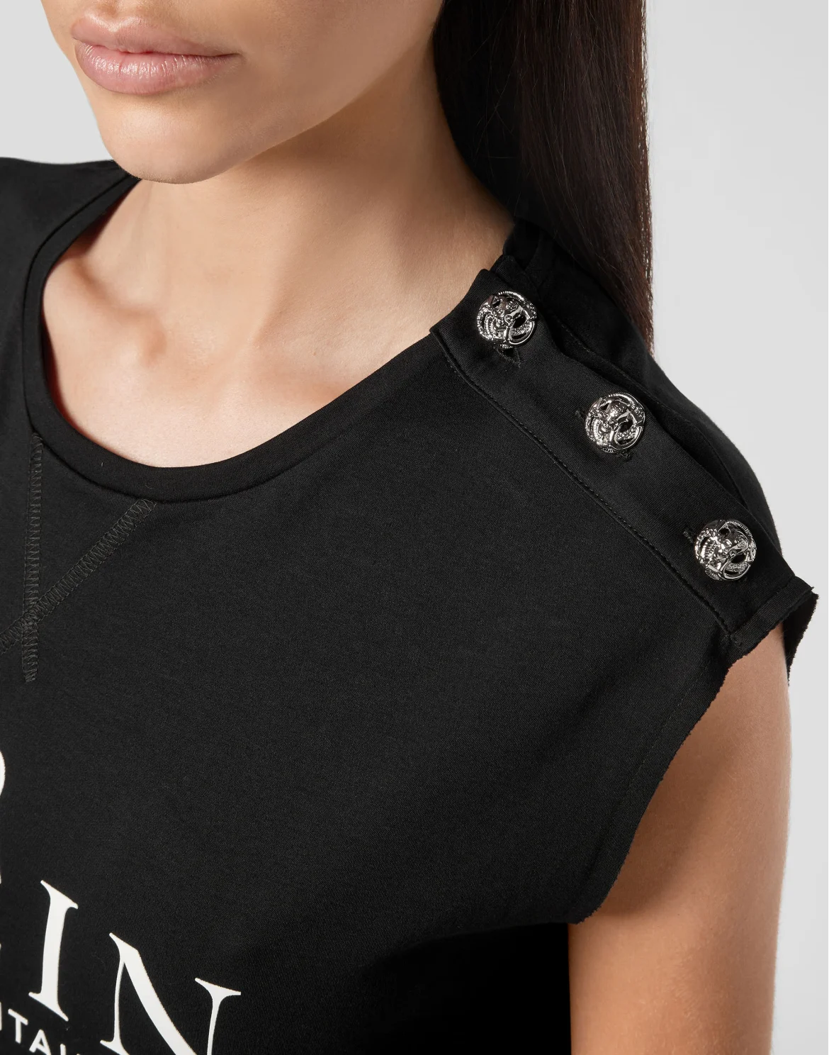 T-shirt Round Neck SS Iconic Plein, цвет: Черный