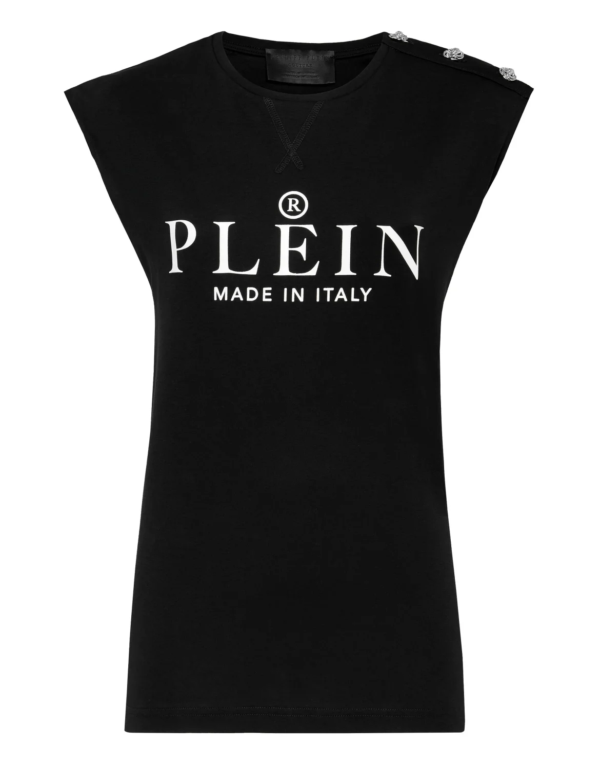 T-shirt Round Neck SS Iconic Plein, цвет: Черный