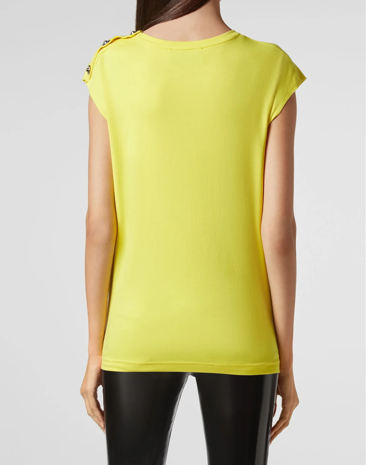 T-shirt Round Neck SS Iconic Plein, цвет: Желтый
