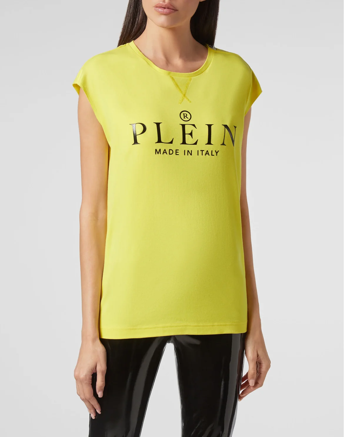 T-shirt Round Neck SS Iconic Plein, цвет: Желтый
