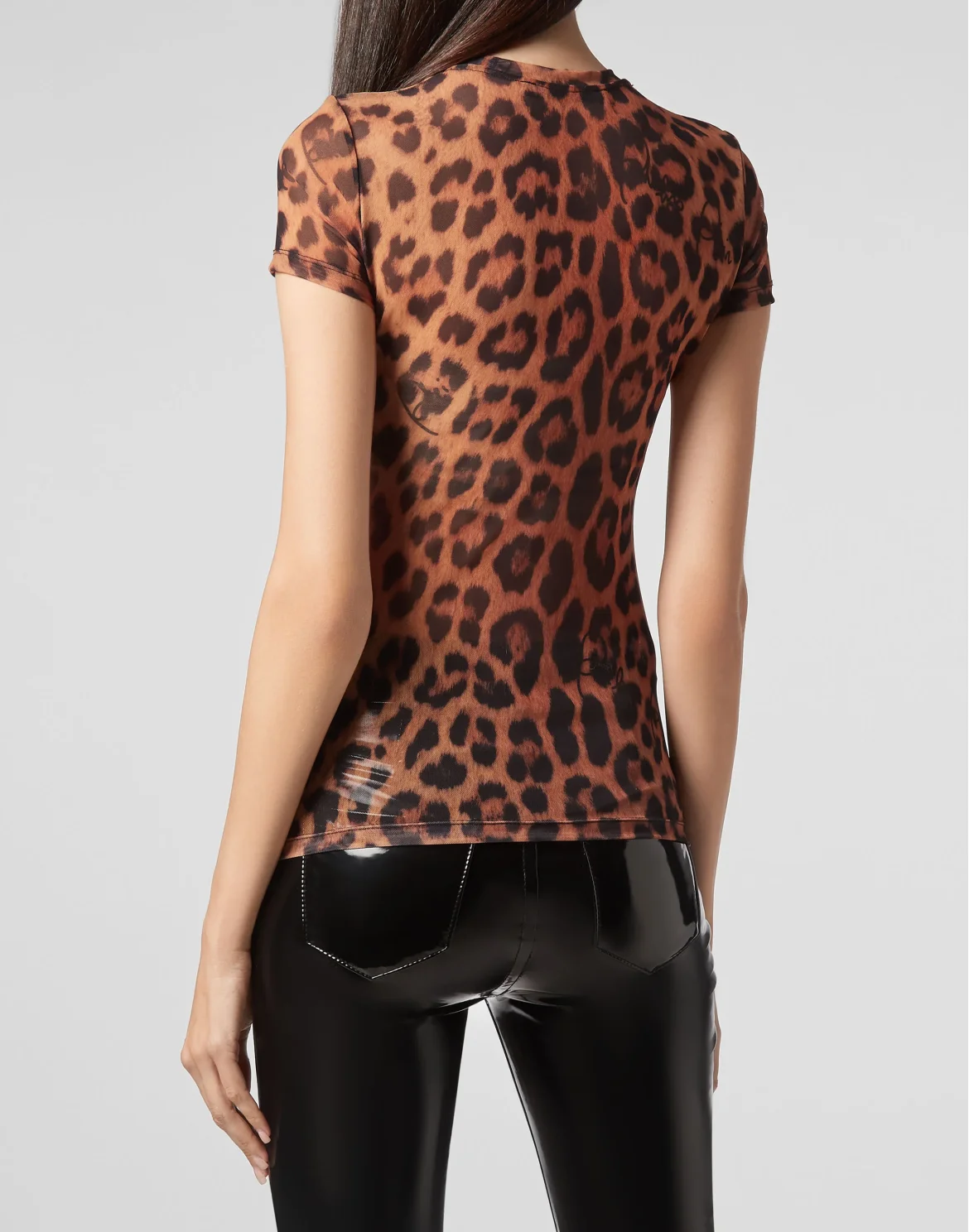 T-shirt Round Neck SS  Leopard, цвет: Бежевый