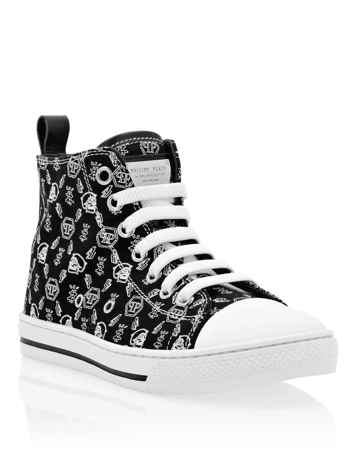 Hi-Top Sneakers Monogram Megastar, цвет: Черный