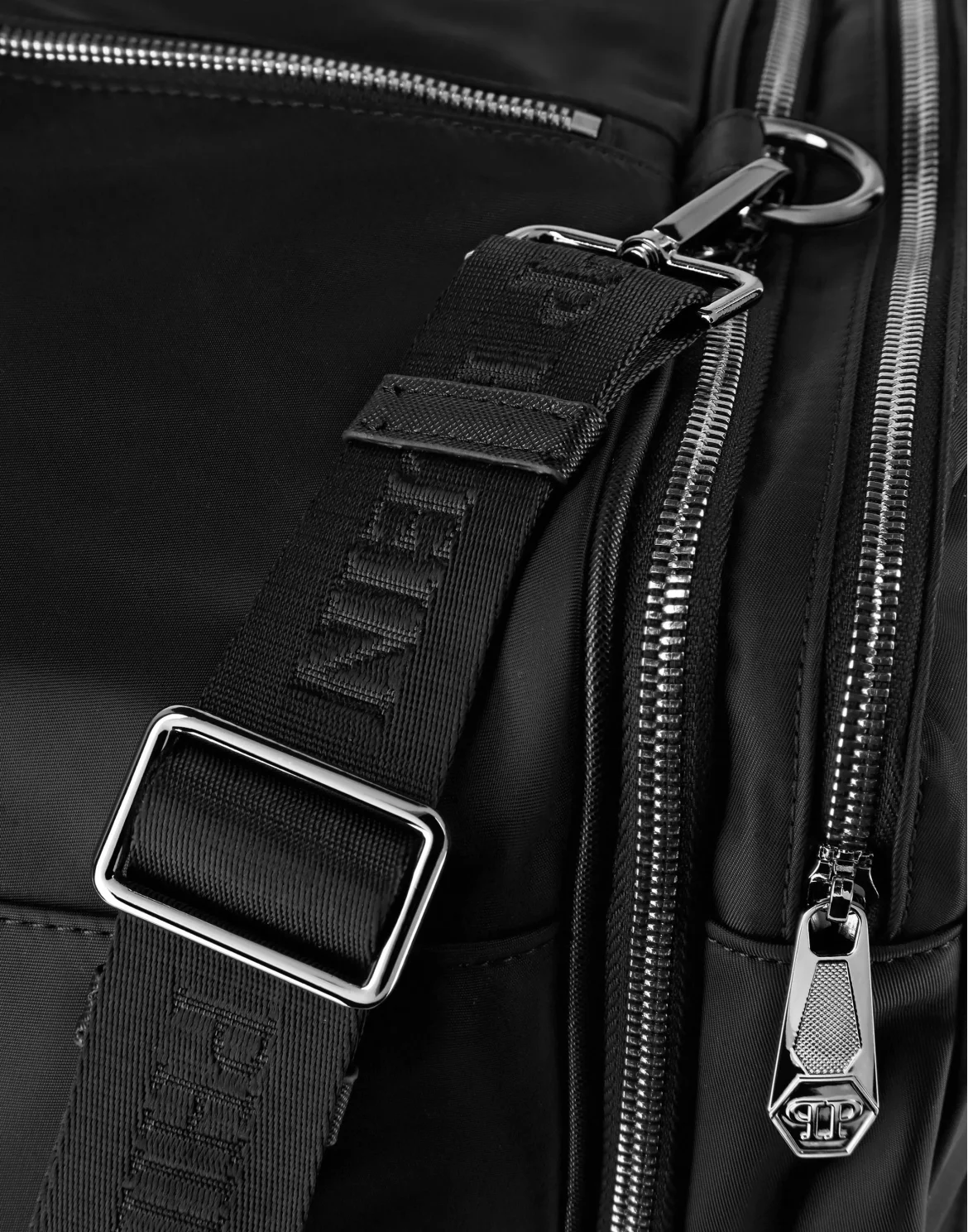 Nylon Gym Bag Iconic Plein, цвет: Черный