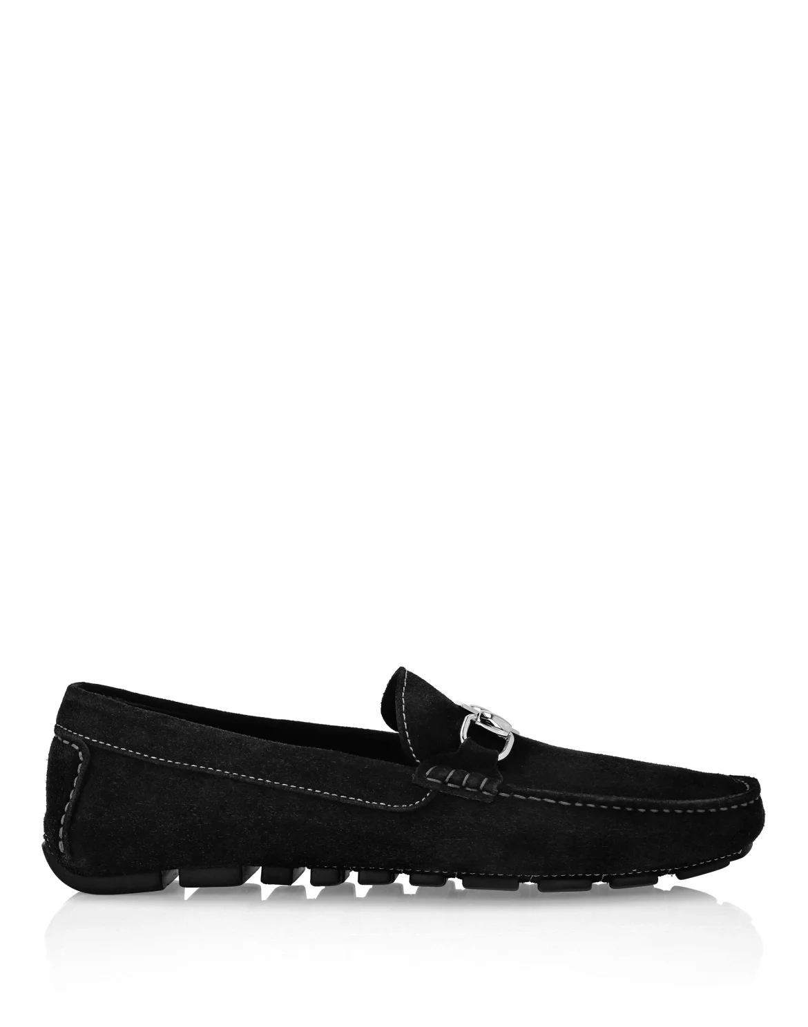 Suede Moccasin Philipp Plein TM, цвет: Черный