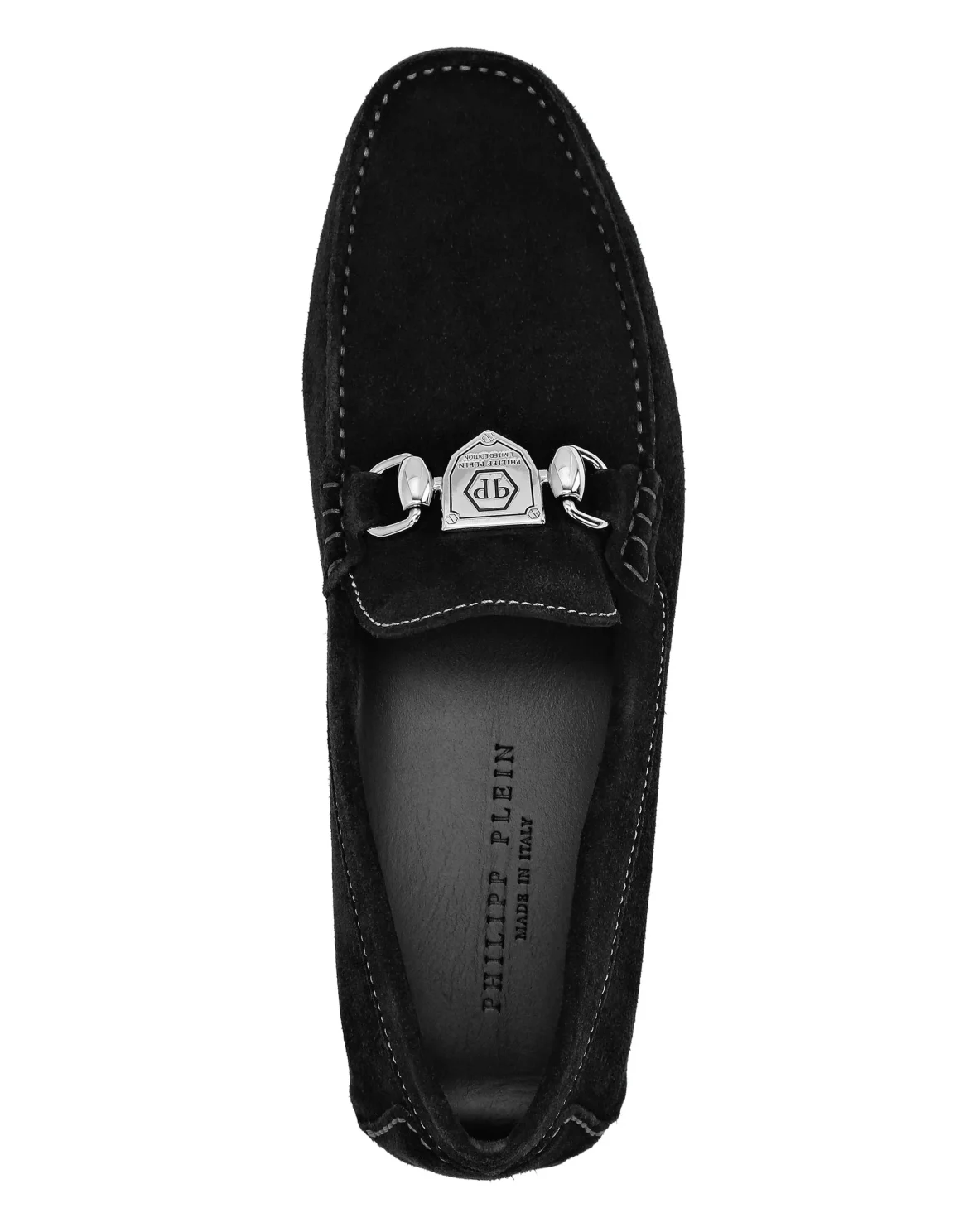 Suede Moccasin Philipp Plein TM, цвет: Черный