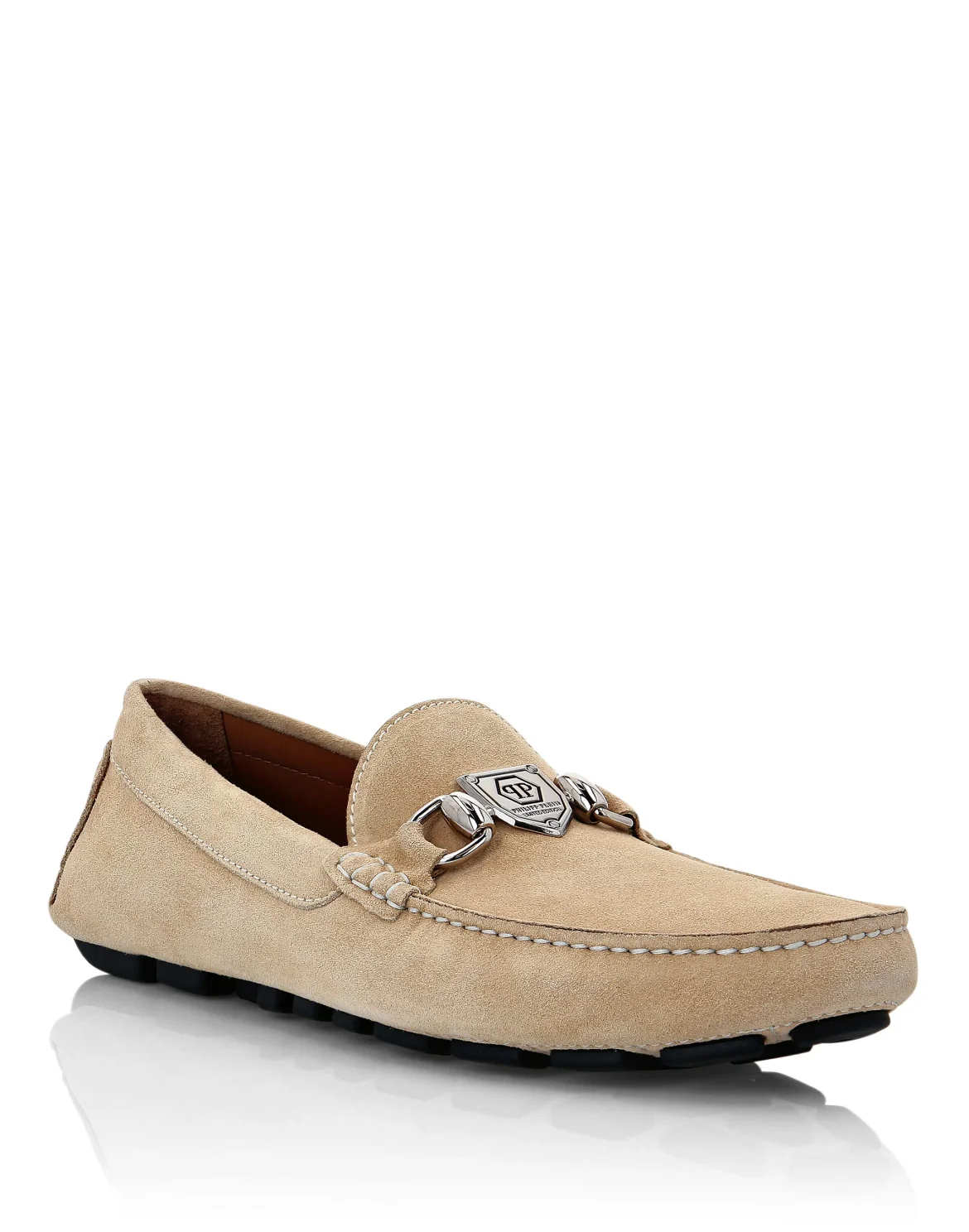 Suede Moccasin Philipp Plein TM, цвет: Бежевый