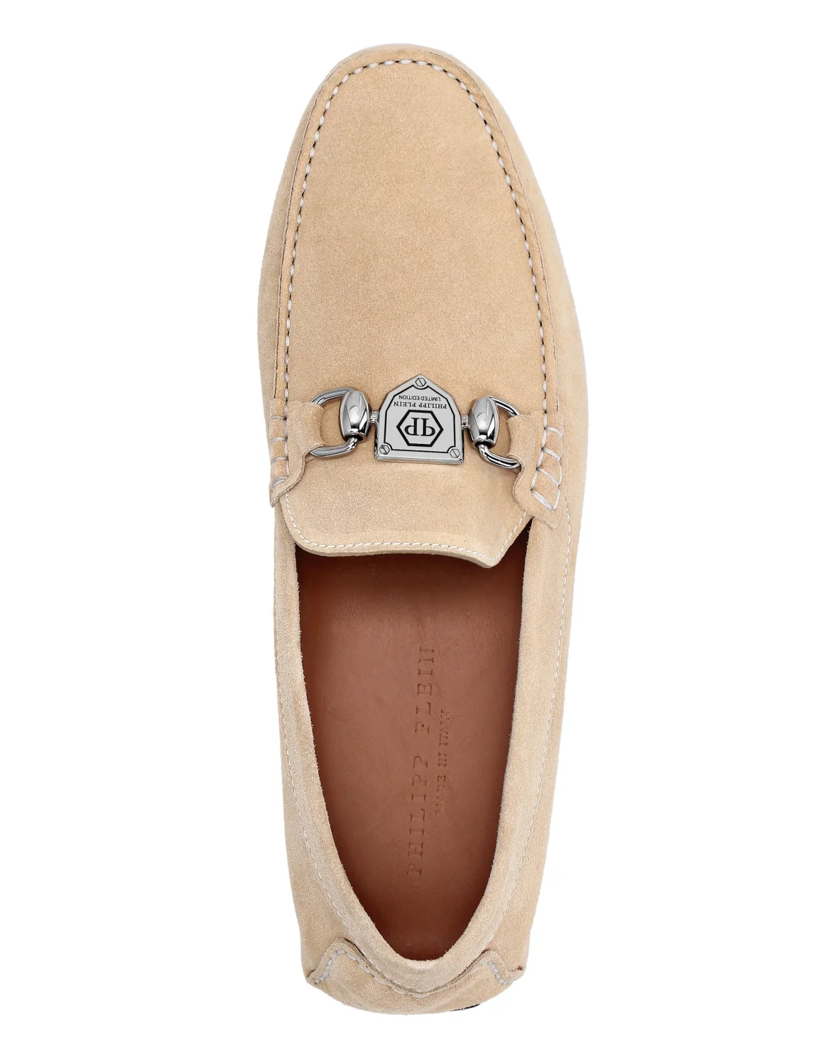 Suede Moccasin Philipp Plein TM, цвет: Бежевый