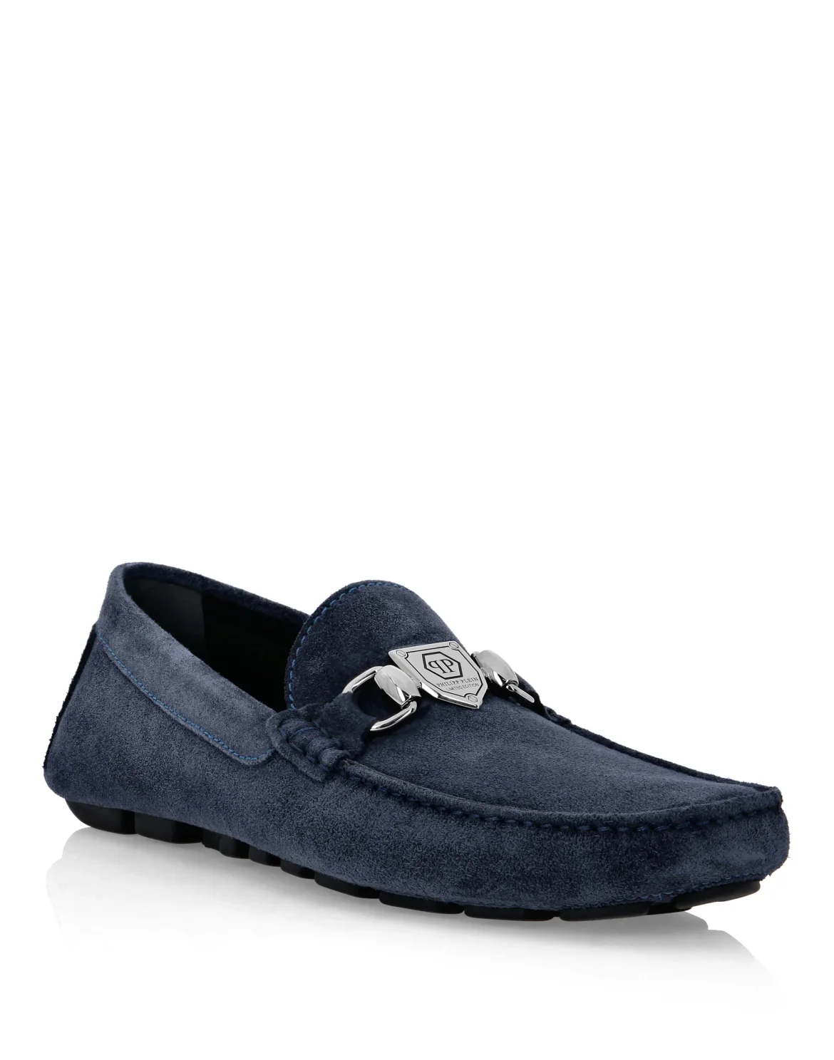 Suede Moccasin Philipp Plein TM, цвет: Синий