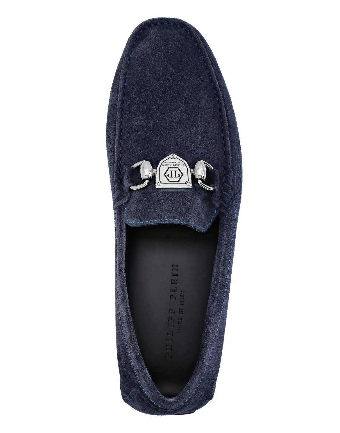Suede Moccasin Philipp Plein TM, цвет: Синий
