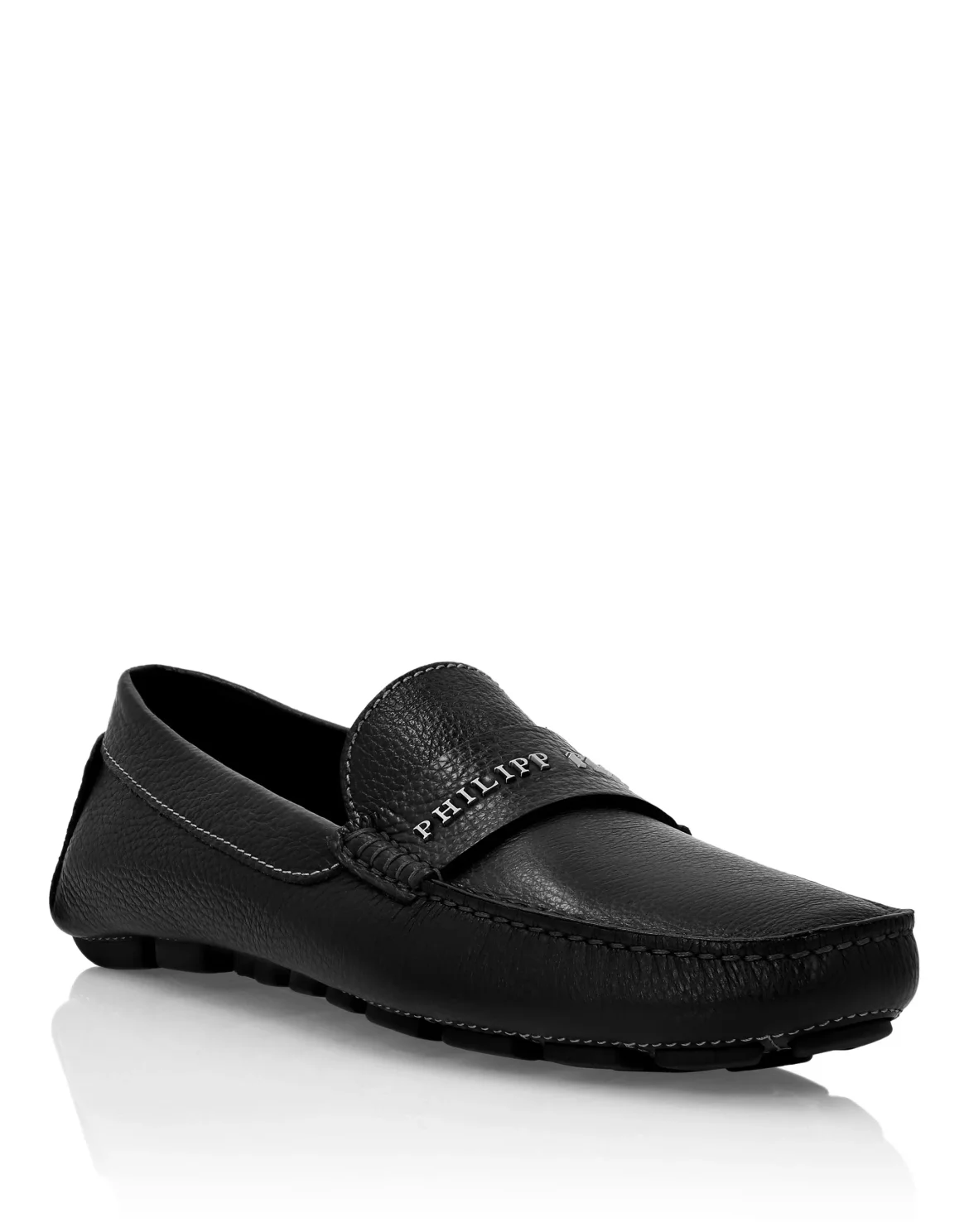 Leather Moccasin, цвет: Черный