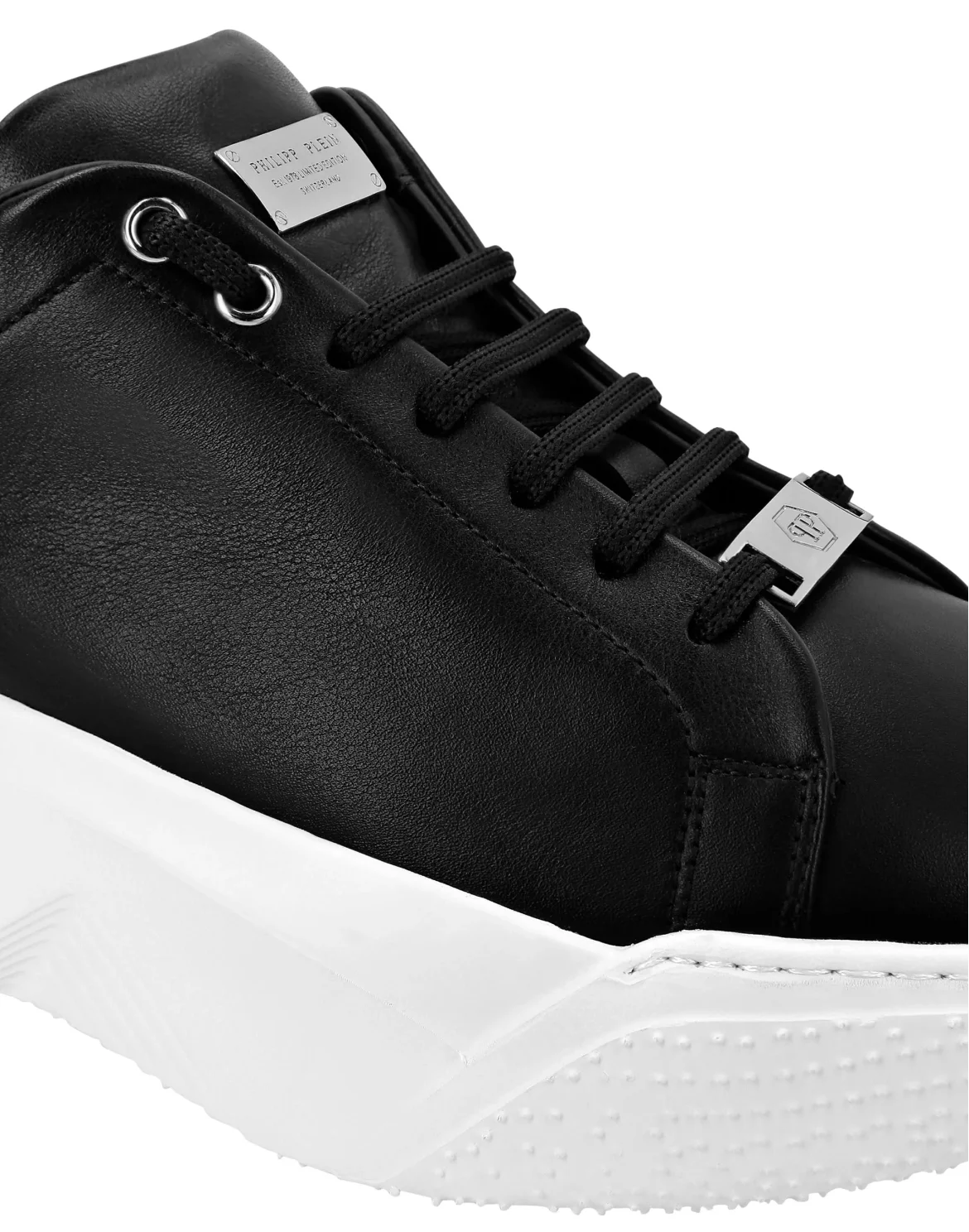 Leather Runner Iconic Plein, цвет: Черный
