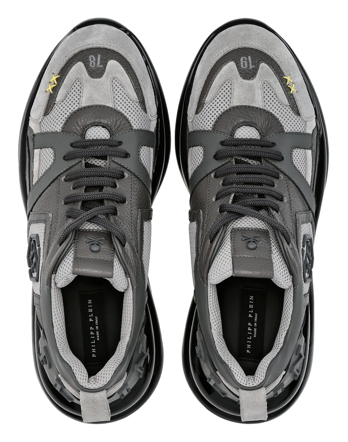 Runner mix materials Plein Hurricane, цвет: Серый