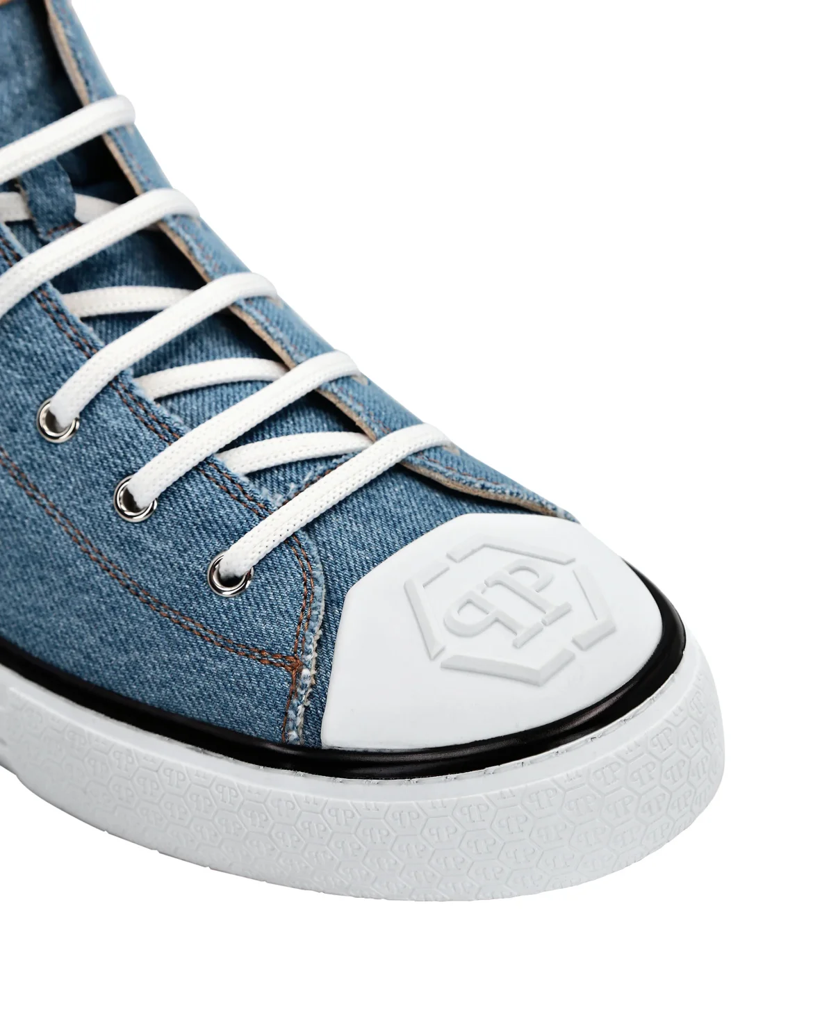 Denim Hi-Top Sneakers Megastar, цвет: Голубой