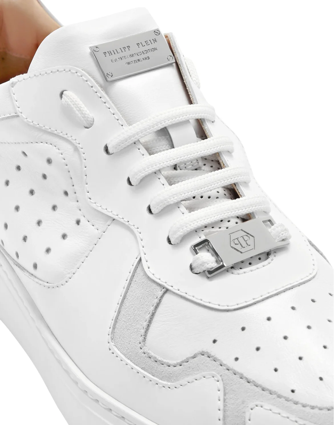 Lo-Top Sneakers mix leathers G.O.A.T. TM, цвет: Белый