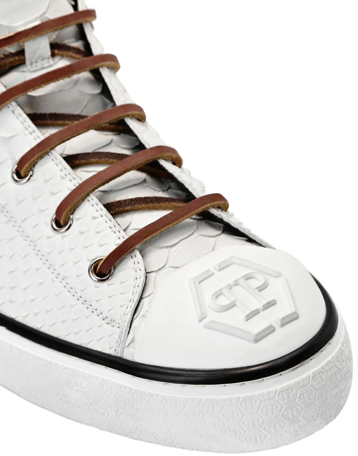 Python Hi-Top Sneakers Luxury Megastar, цвет: Белый