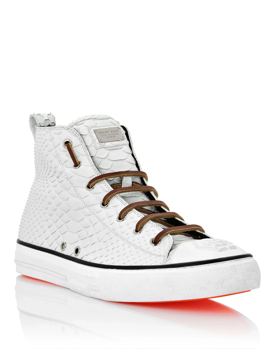 Python Hi-Top Sneakers Luxury Megastar, цвет: Белый