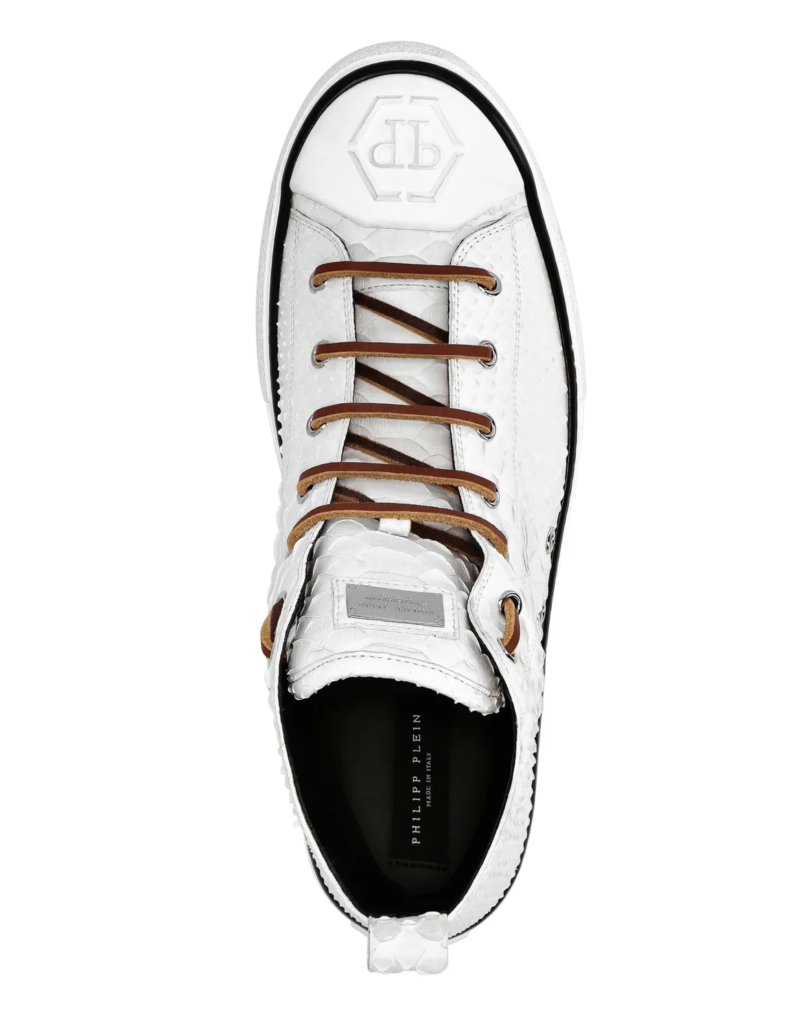 Python Hi-Top Sneakers Luxury Megastar, цвет: Белый